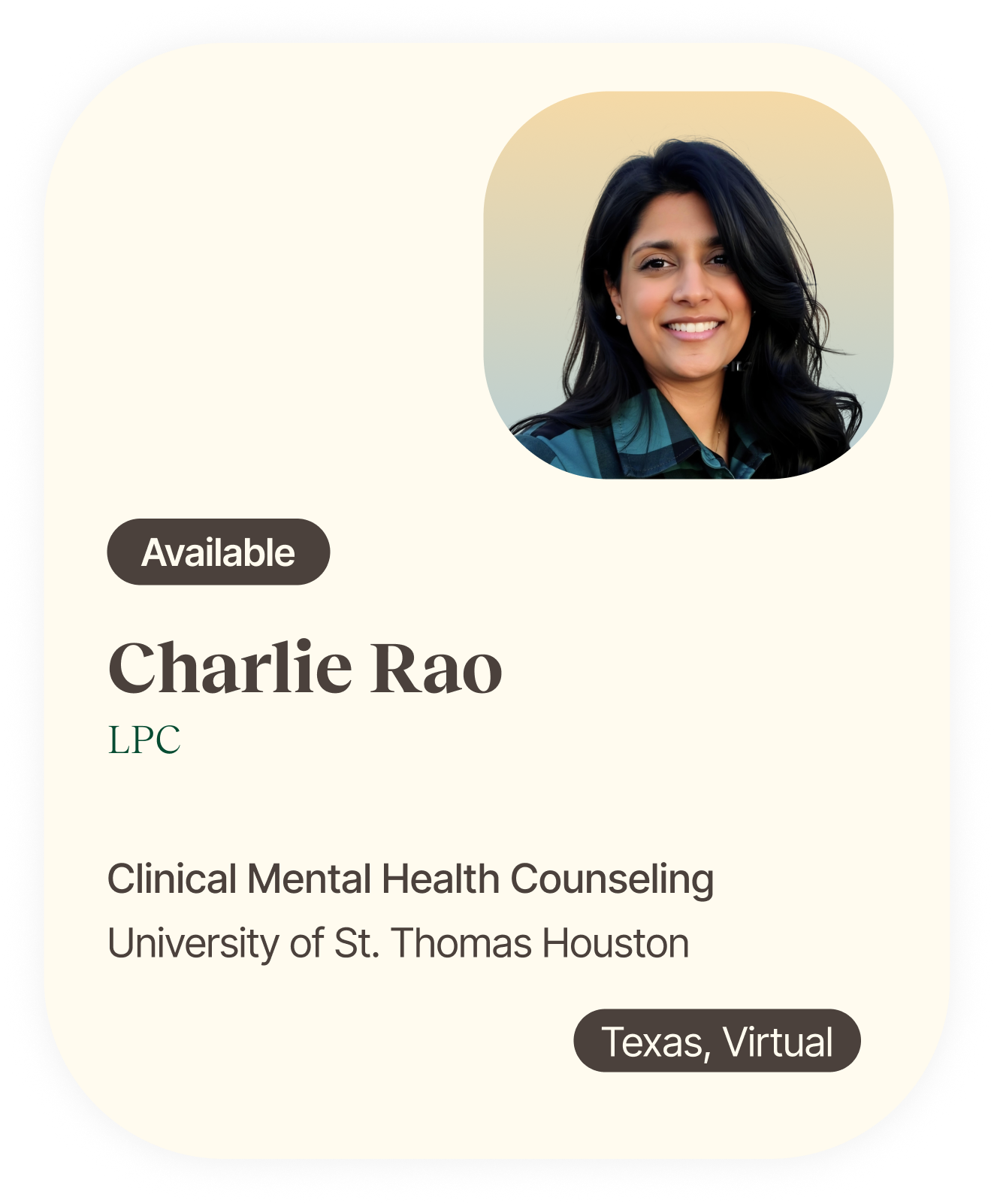 Charlie Rao LPC