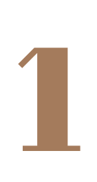 Large brown number one.