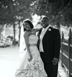 Ayana Parsons with her husband Ebbie Parsons on their wedding day