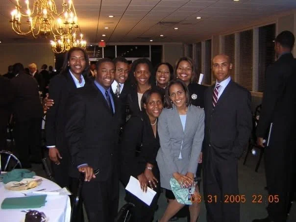 Ayana Parsons with colleagues at an event