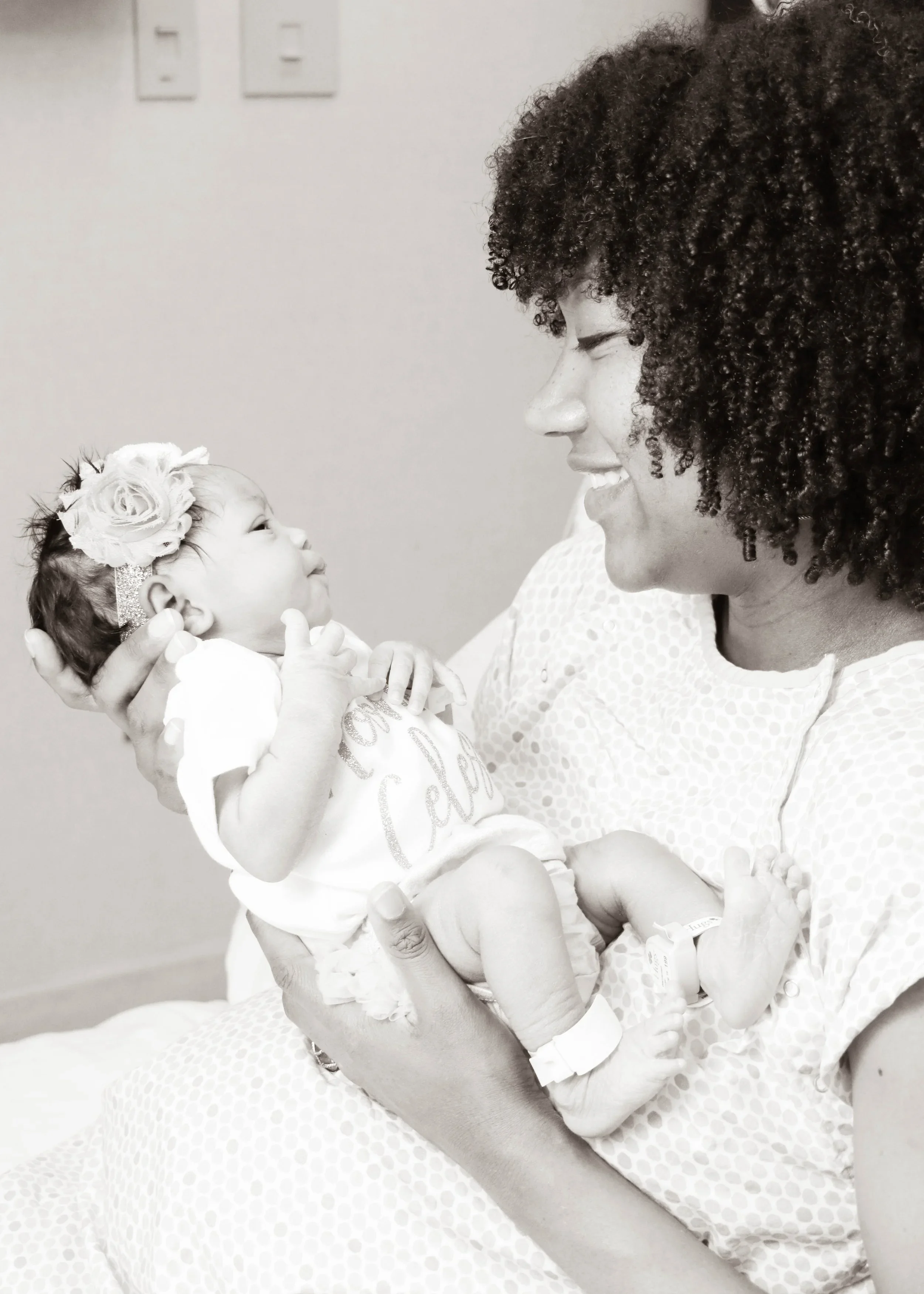 Ayana Parsons with her second daughter 