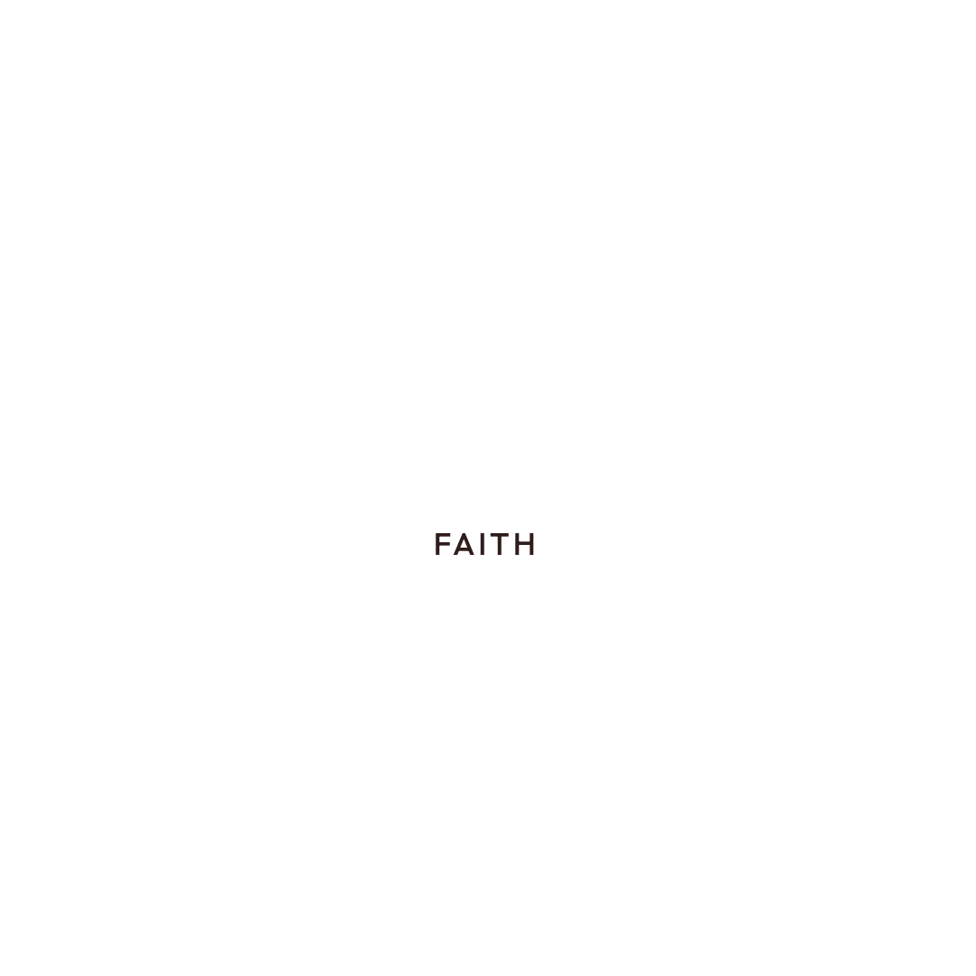 Venn diagram with section labeled "Faith"