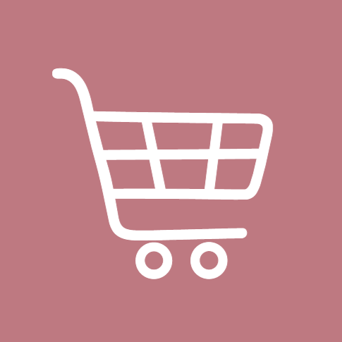 Icon von Einkaufswagen als Symbolbild für E-Commerce