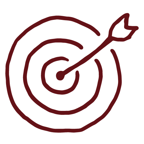 Icon von Zielscheibe als Symbolbild für Strategie und Setup