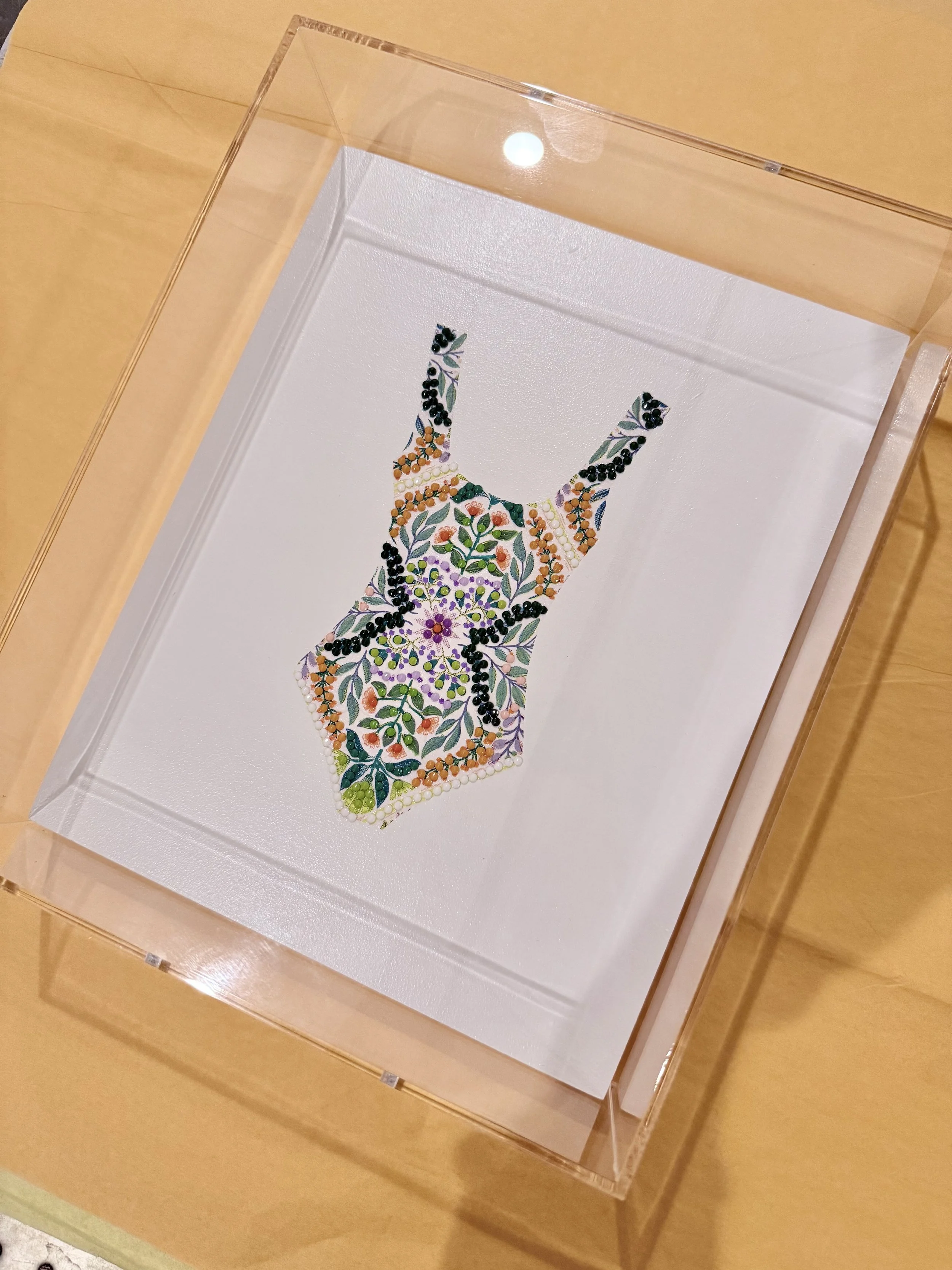 Swimsuit shadow box - Not Available