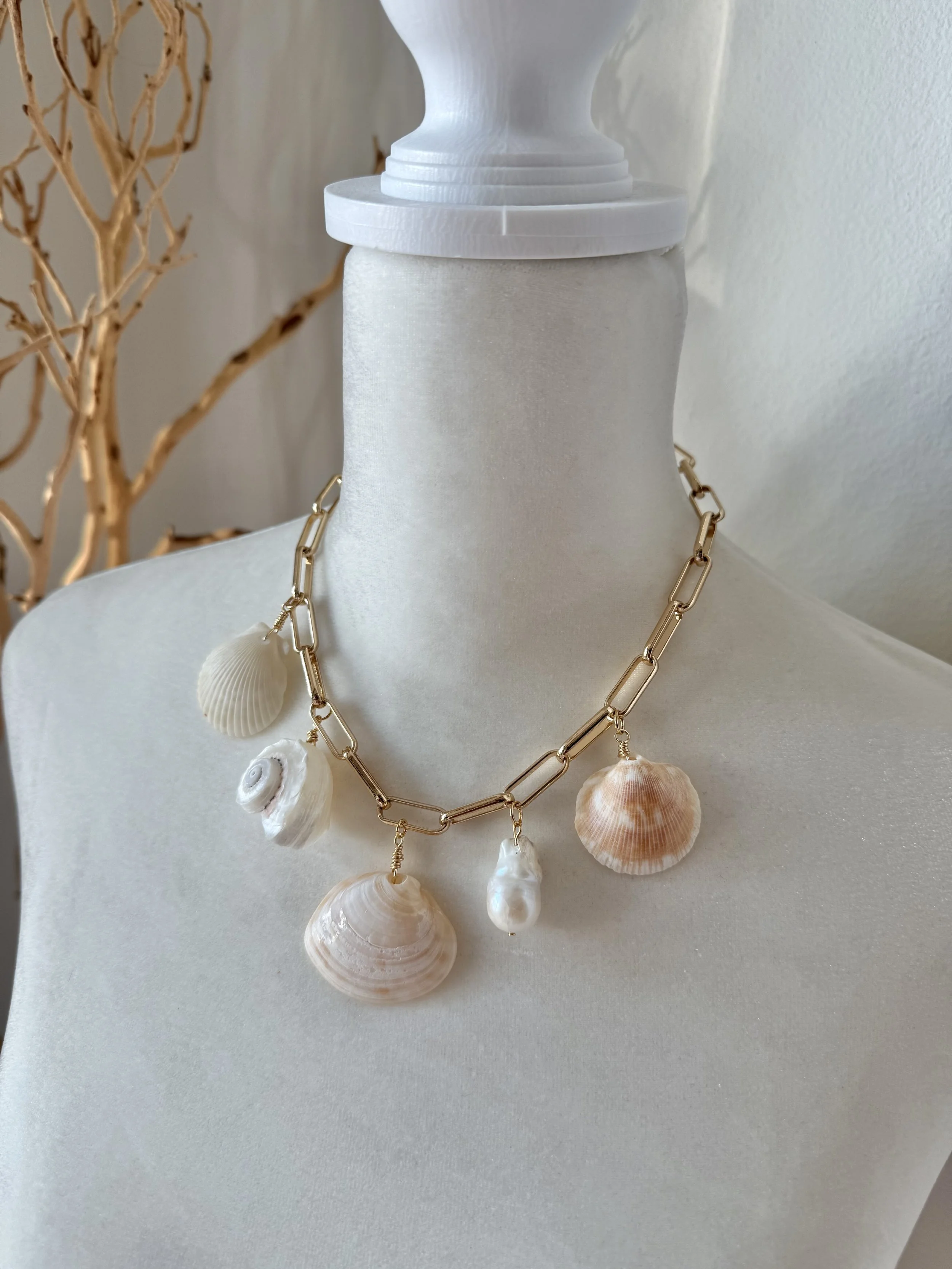 SOLD - Sea shell necklace from CC&JO Collection