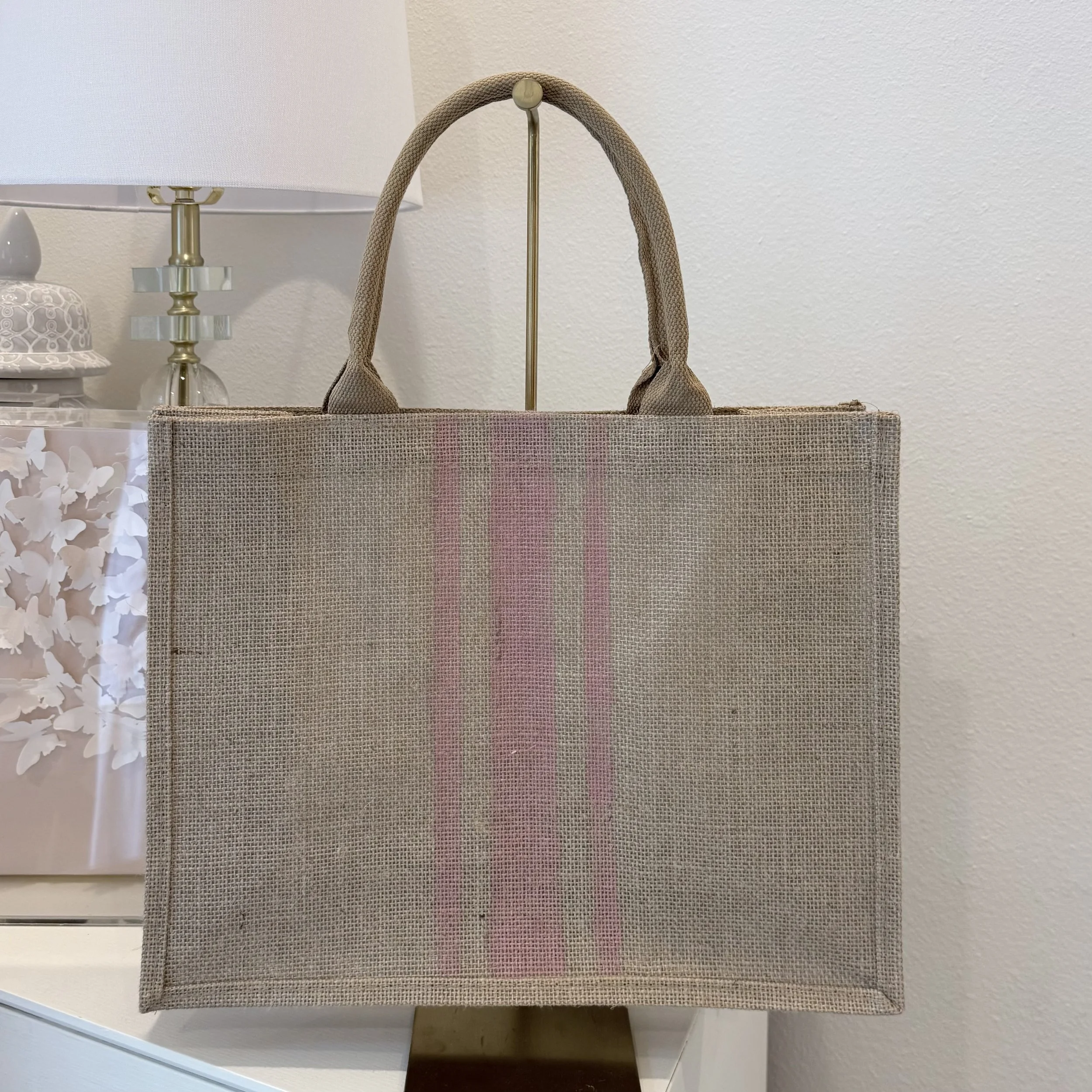 AVAILABLE:  CC&JO Hand Painted Shopper $28
