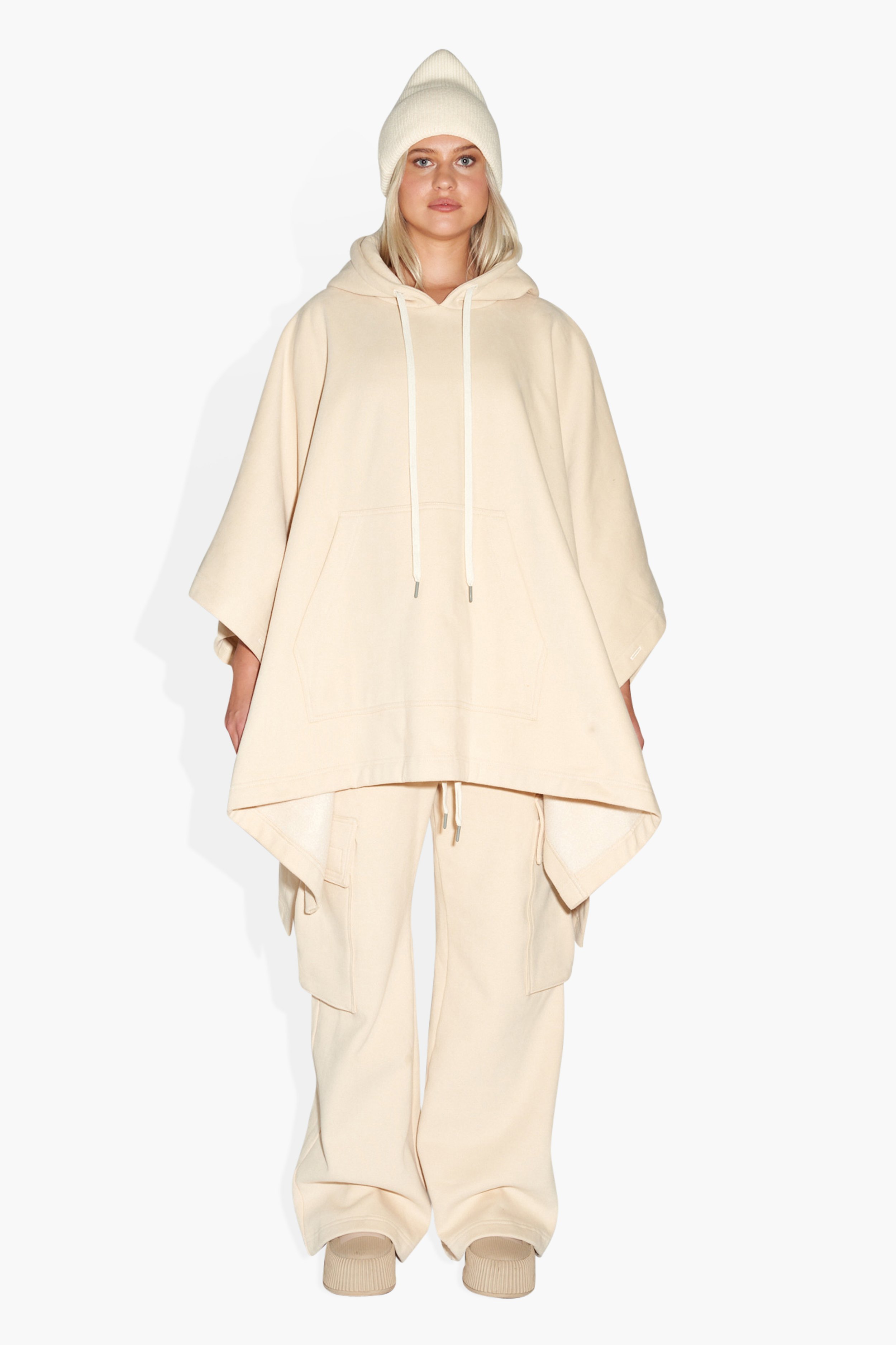 THECLECT_Blanket hoody womens off white_front.jpg