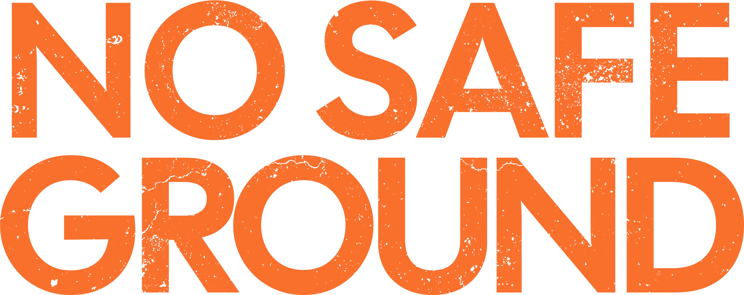 No Safe Ground distressed text book title