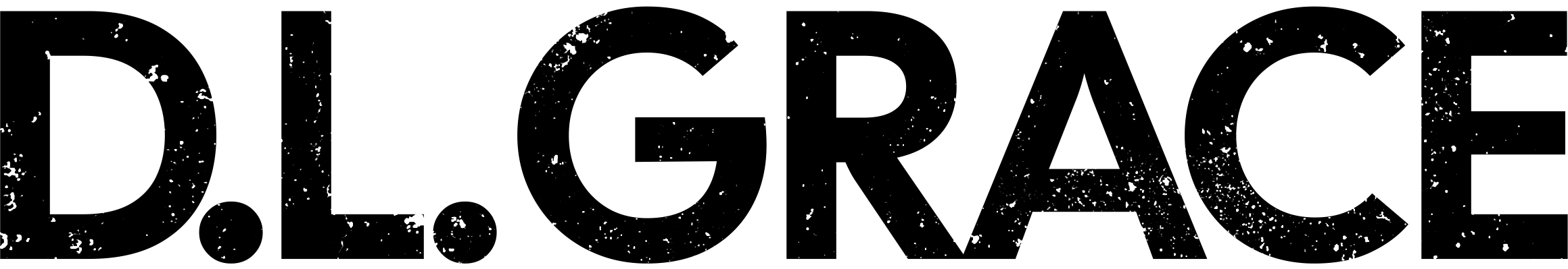 Black and white logo with the word 'D.L Grace' in bold, stylised text.