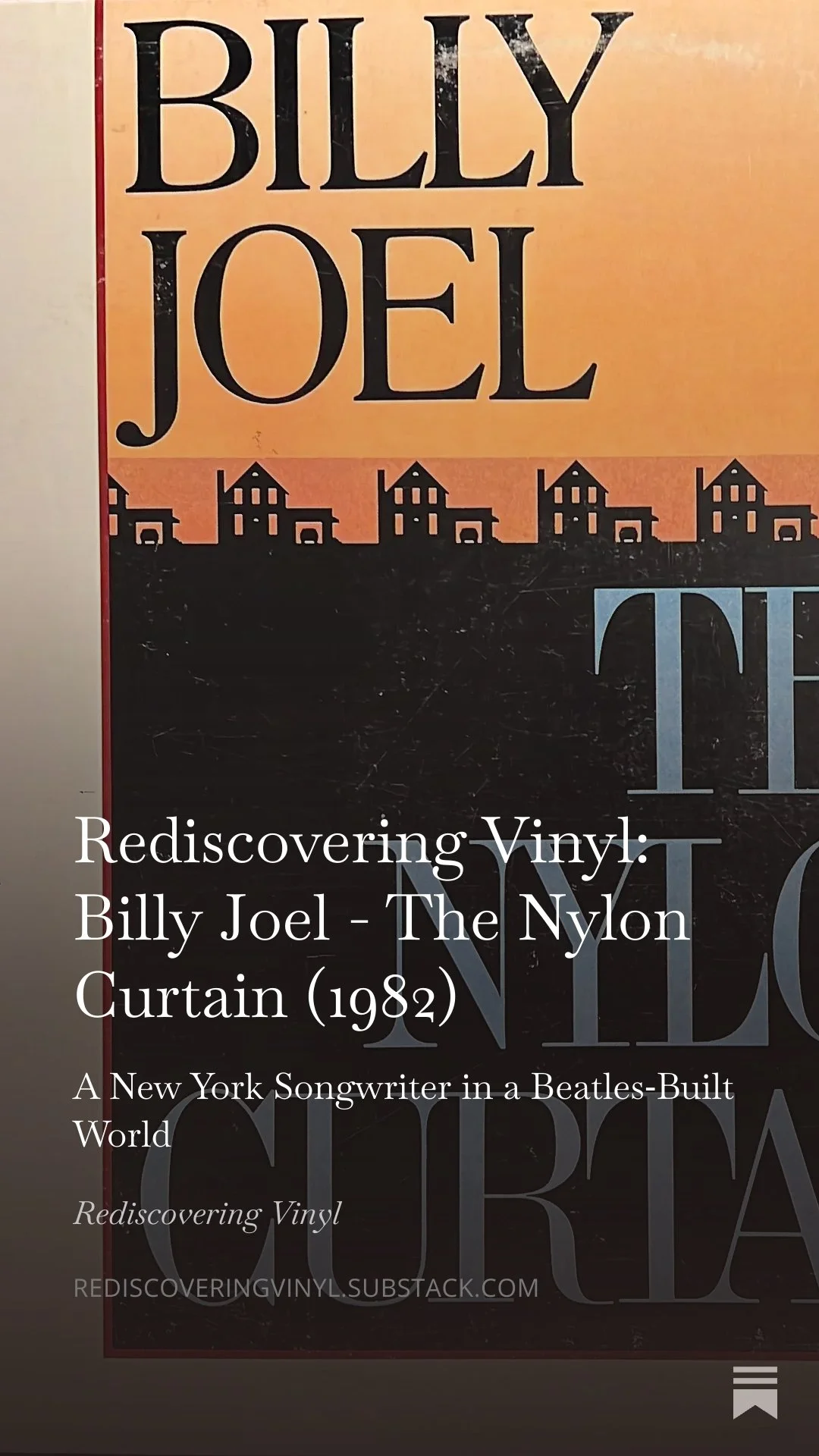 Billy Joel - The Nylon Curtain (1982)