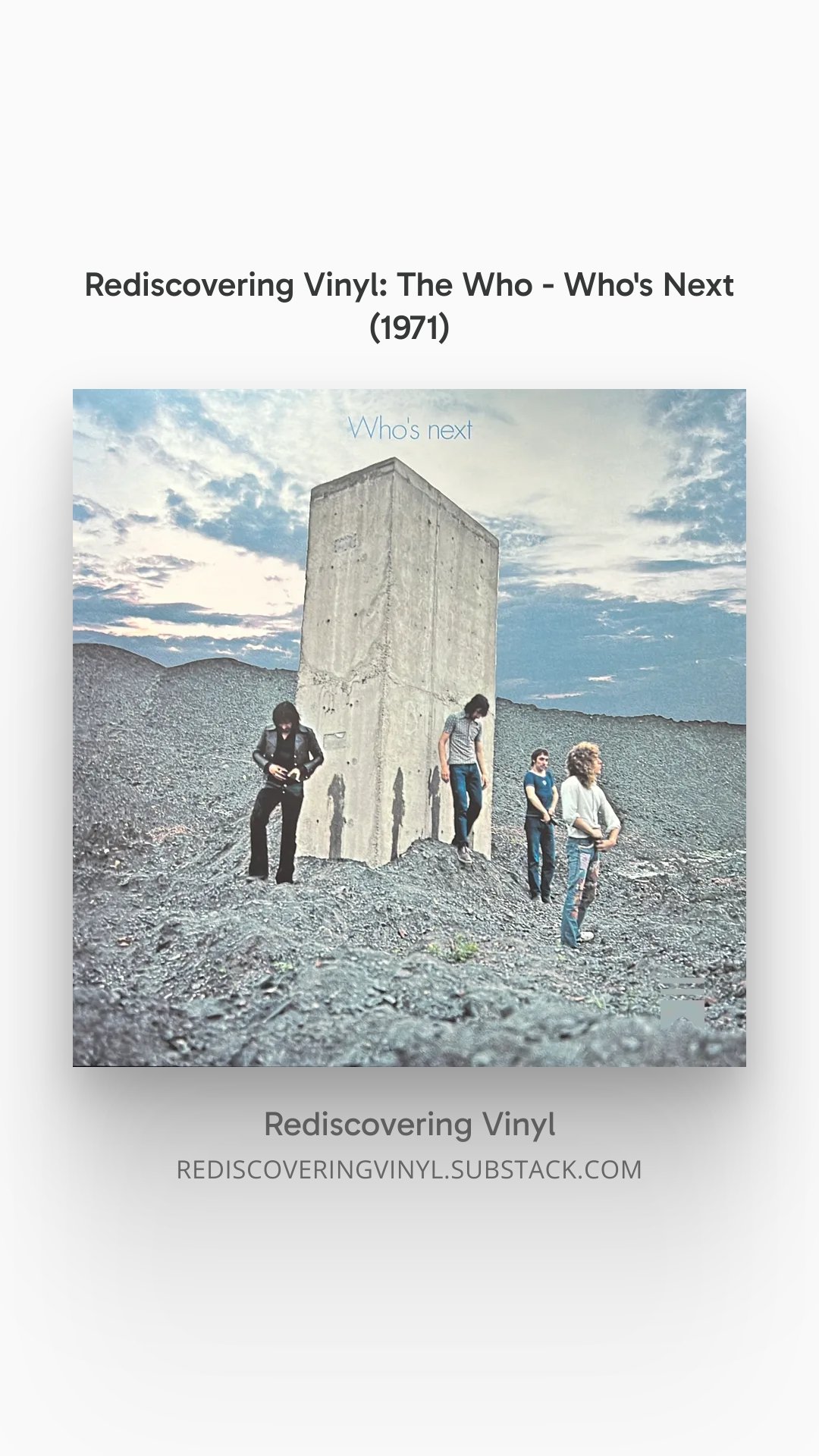 The Who - Who’s Next (1971)