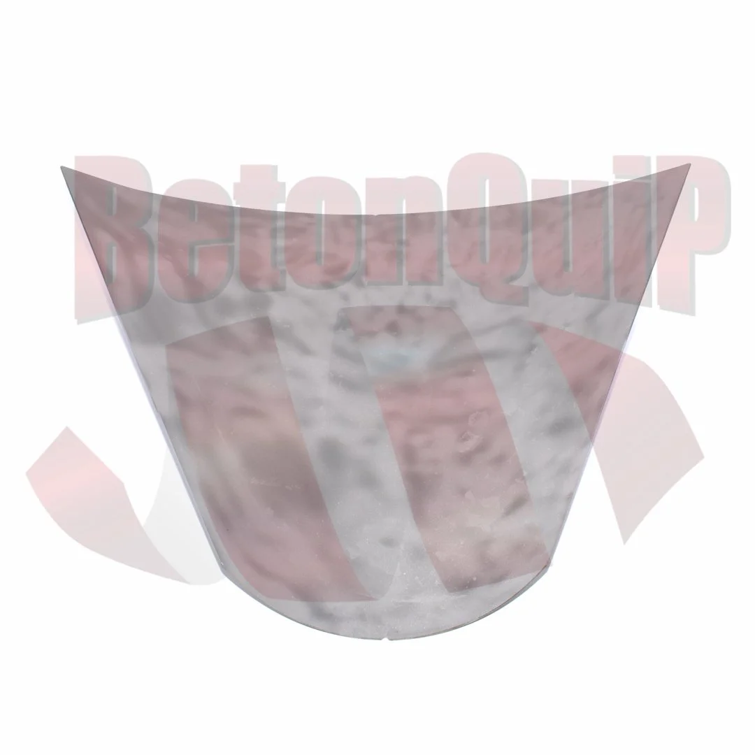 A printed cone with a space-themed design featuring a moon or planet and the word 'RetonyqUp' in the background.
