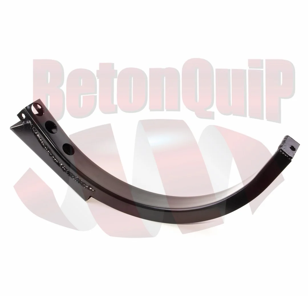 Black metal car bumper with mounting holes