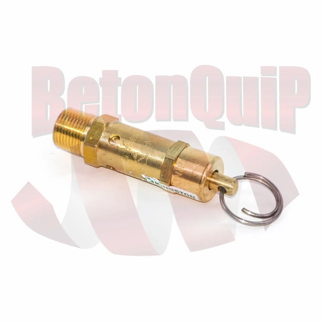 Brass temperature sensor with a threaded end and a metal ring