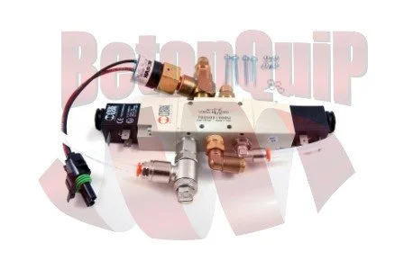 Industrial valve and piping component with electrical and hydraulic connections