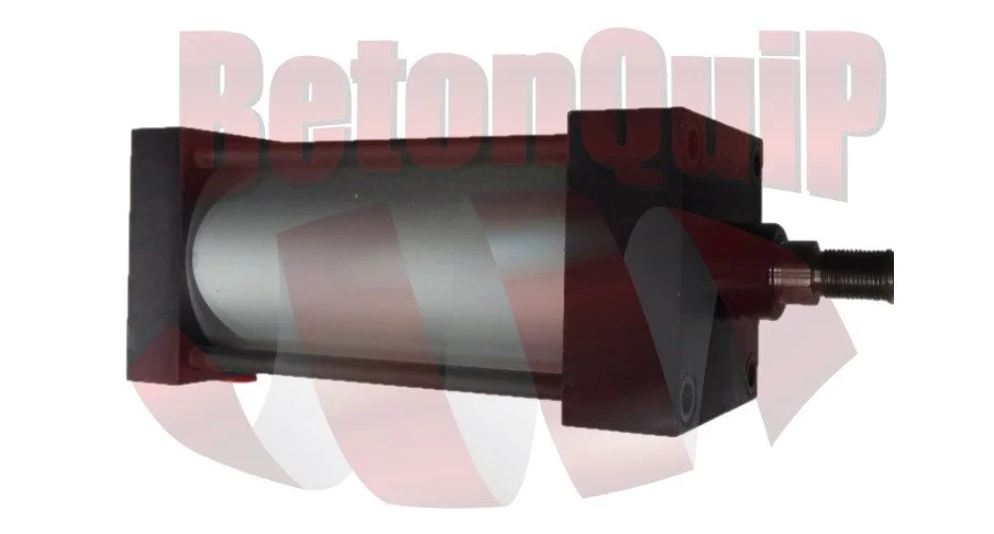 A hydraulic piston with a cylinder and rod used in machinery or industrial applications.
