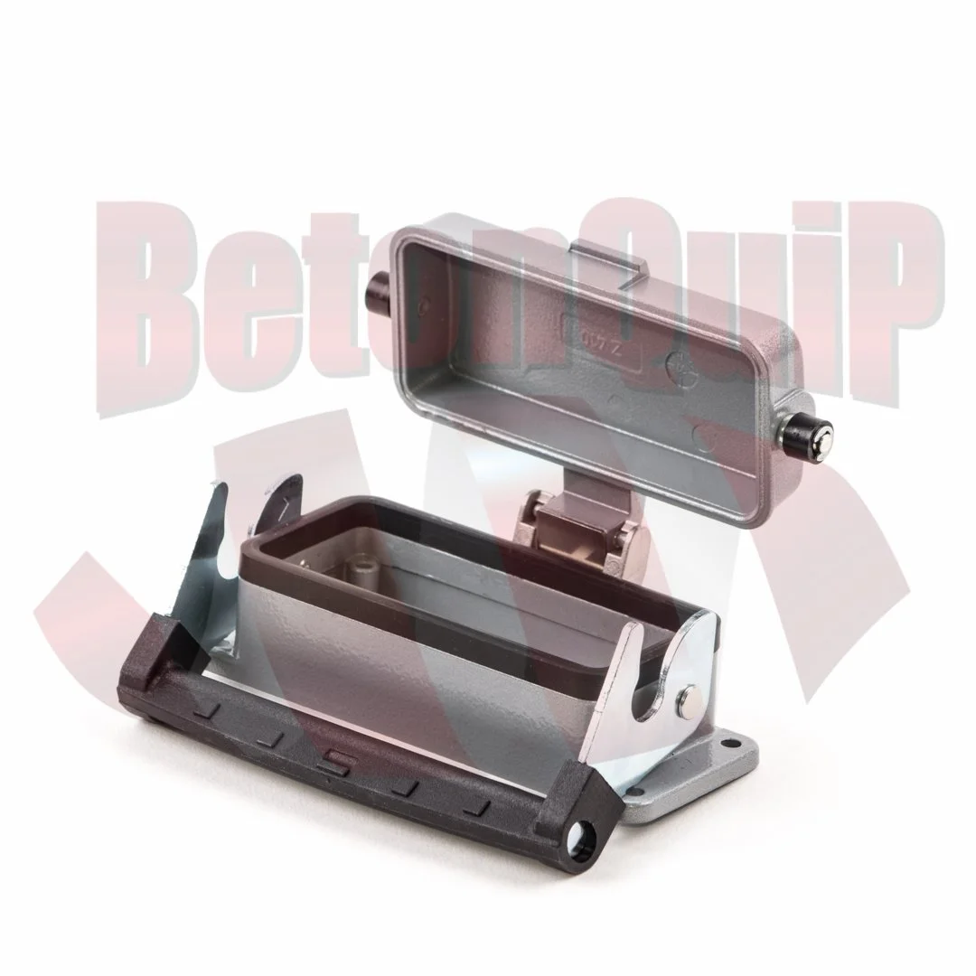 A metal dashcam with a hinged protective cover and mounting bracket.