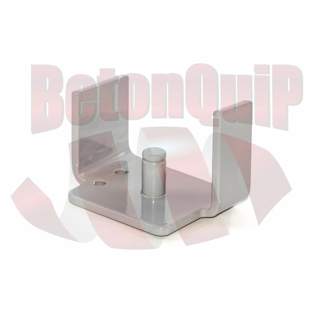 A metal corner wall mount with a stand and two side brackets, designed to hold and support a device or object.