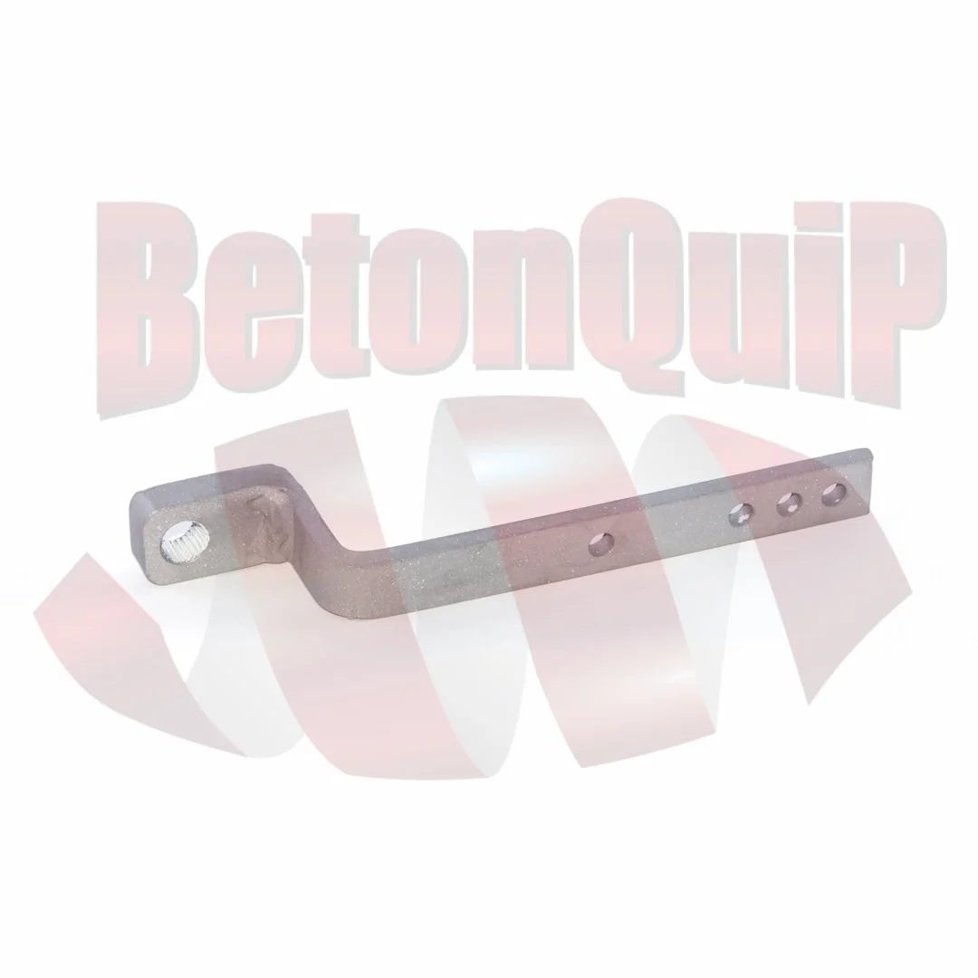Metal car part with multiple holes, placed against a white background with the BetonQup logo in the background.