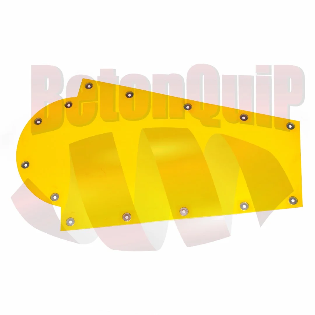 Yellow plastic part with multiple holes, possibly a cover or shield.