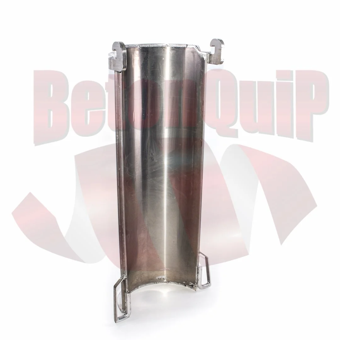Stainless steel B-duct for commercial kitchen exhaust.
