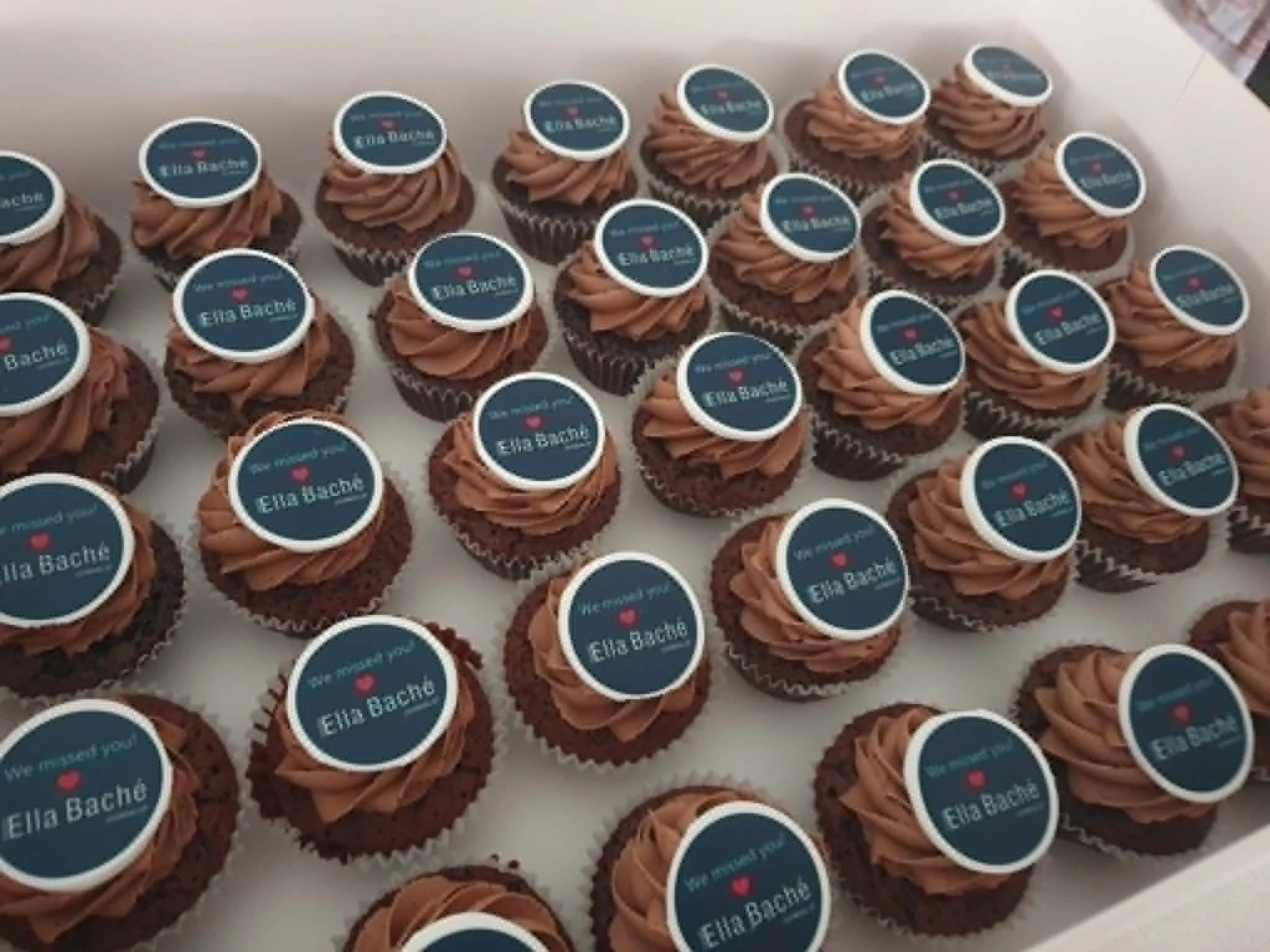 Corporate Branded Cupcakes