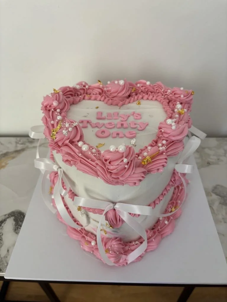 Vintage Heart Cake