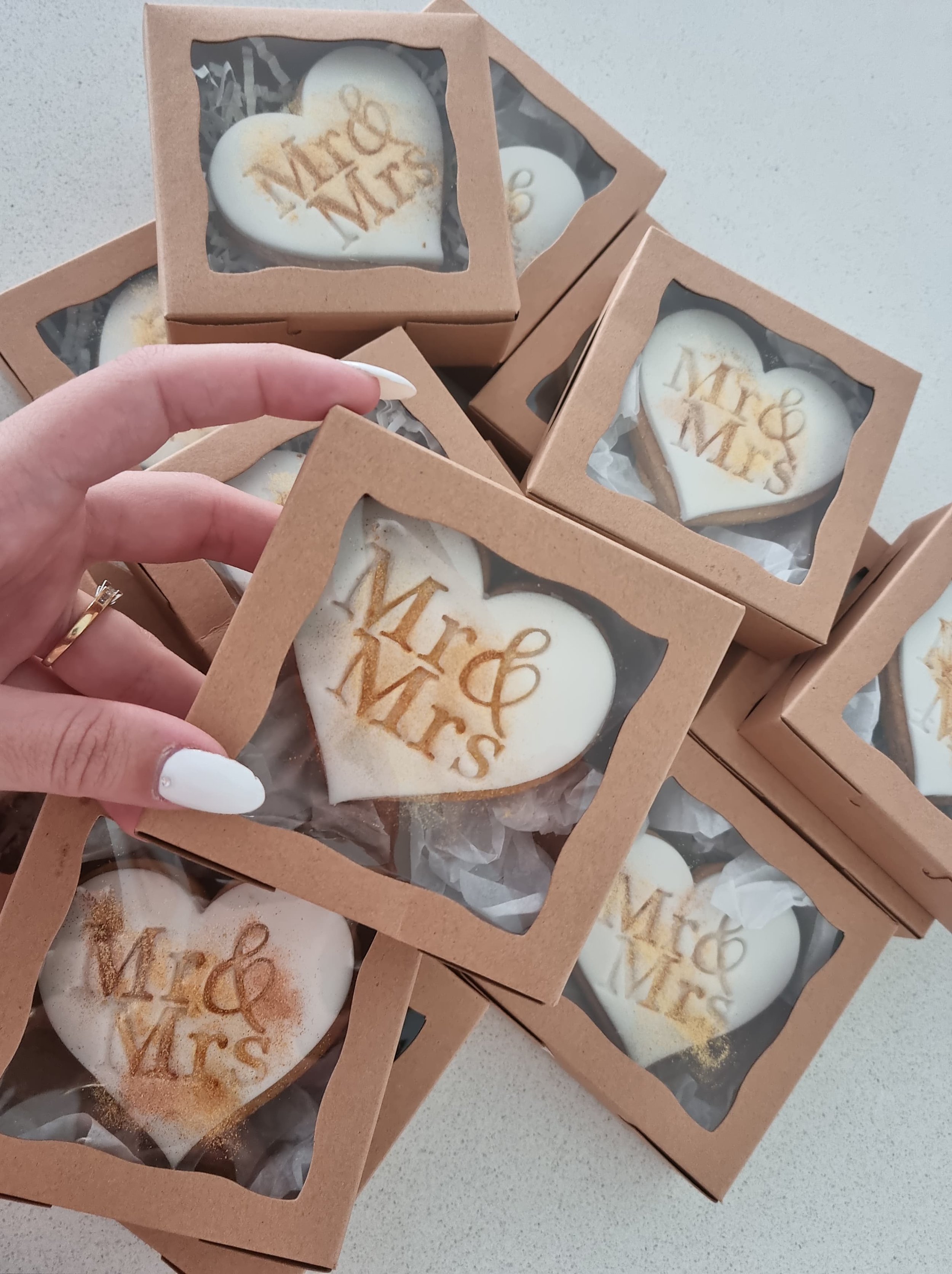 Mr & Mrs Heart Cookies