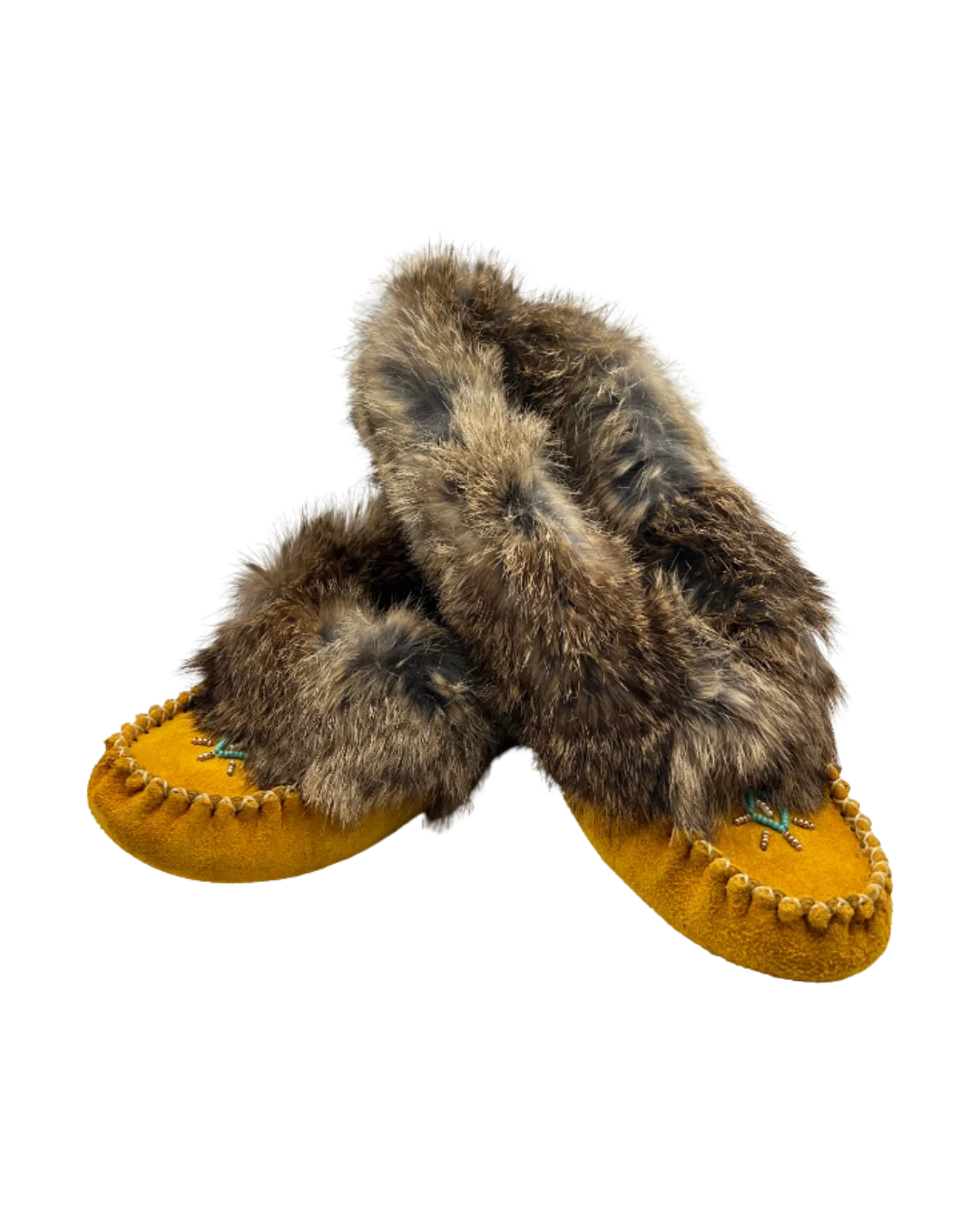 Ladies Moccasins - Tanionnieha' Rabbit Tan