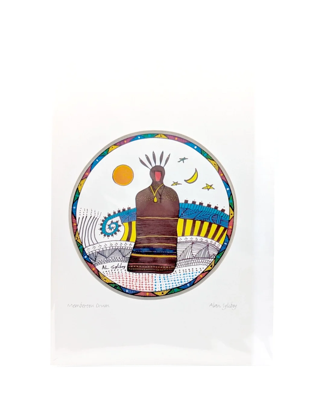 Membertou Drum (5"x7" Blank Cards)