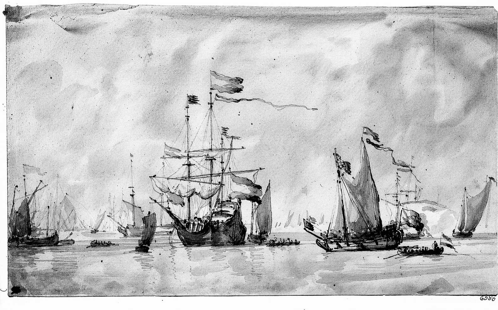 Historic maritime sketch