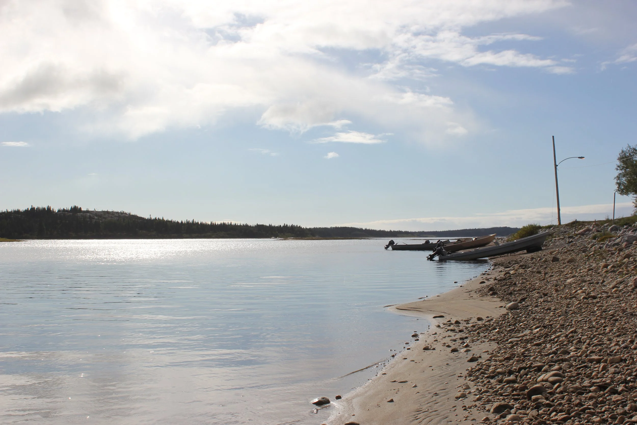Sea near Wemindji, Eeyou Istchee, Québec. September 2012. Photograph by Frances Wilkins.