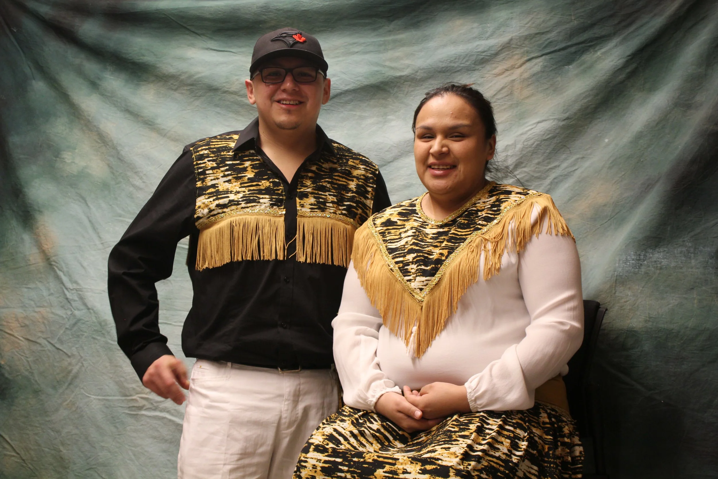 Tyrone Blackned and Paulette Diamond, Waskaganish, Eeyou Istchee, Québec. March 2018. Photograph by Frances Wilkins.