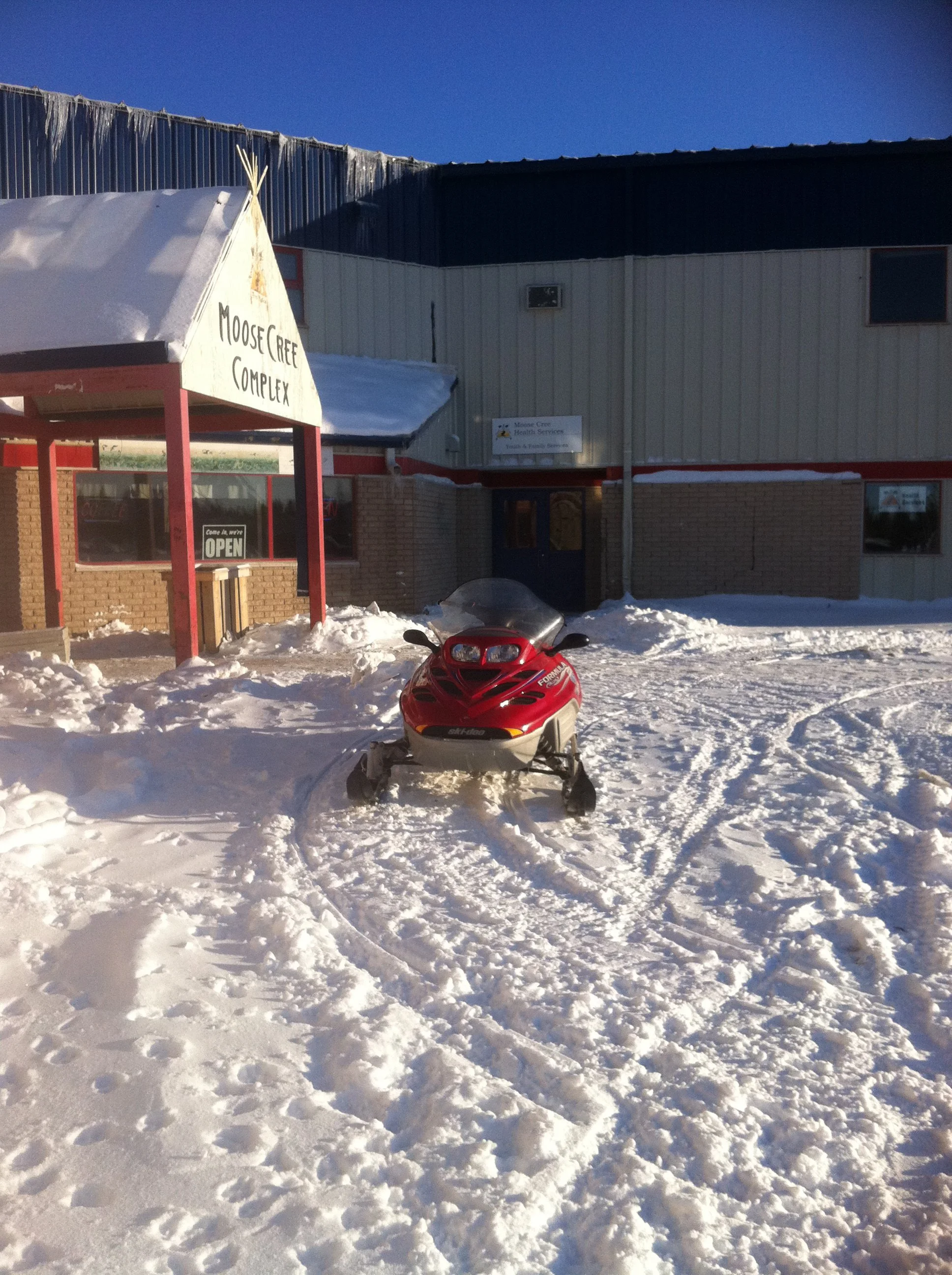 At the Northern Store, Moose Factory, Northern Ontario, December 2011. Photograph by Frances Wilkins. 