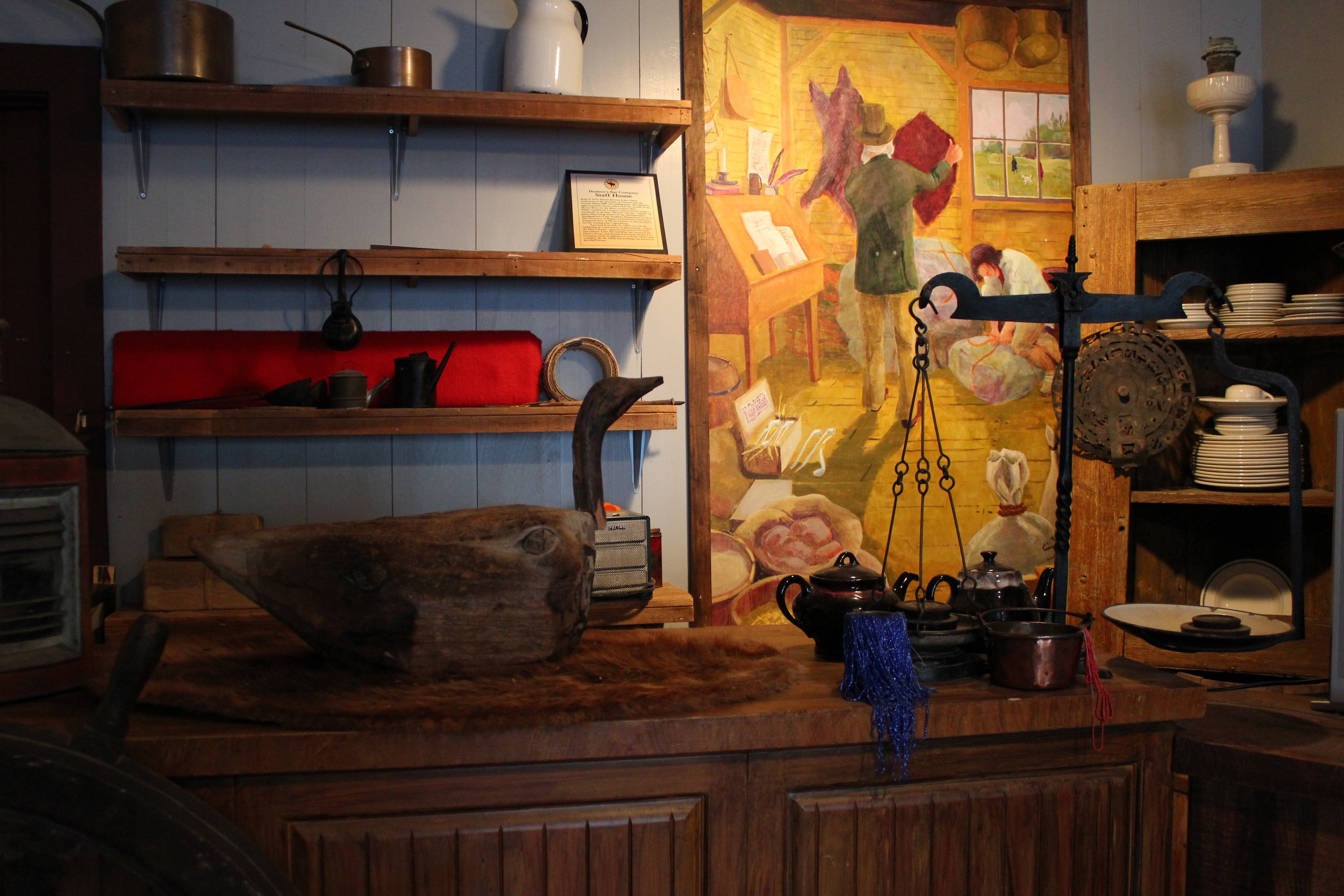 Hudson's Bay Company museum, Moose Factory, Northern Ontario, December 2011. Photograph by Frances Wilkins. 