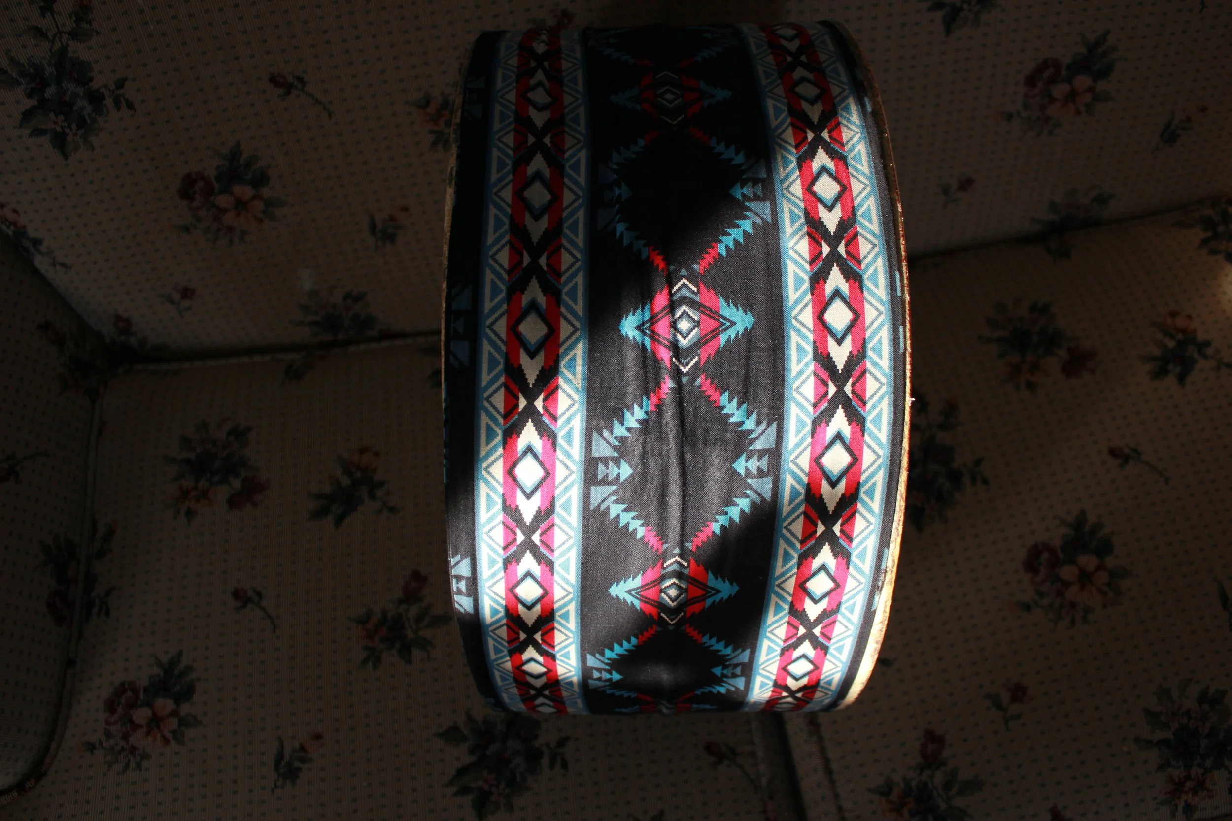 Moose hide drum, Moose Factory, Northern Ontario, December 2011. Photograph by Frances Wilkins. 