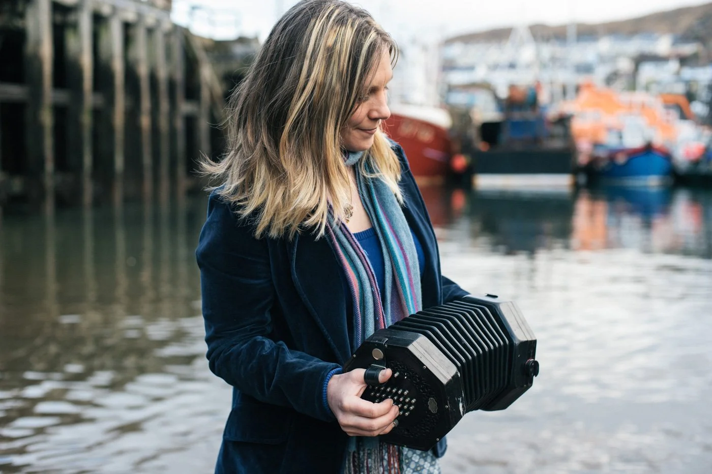 Frances in Mallaig
(photograph by Peter McNally)