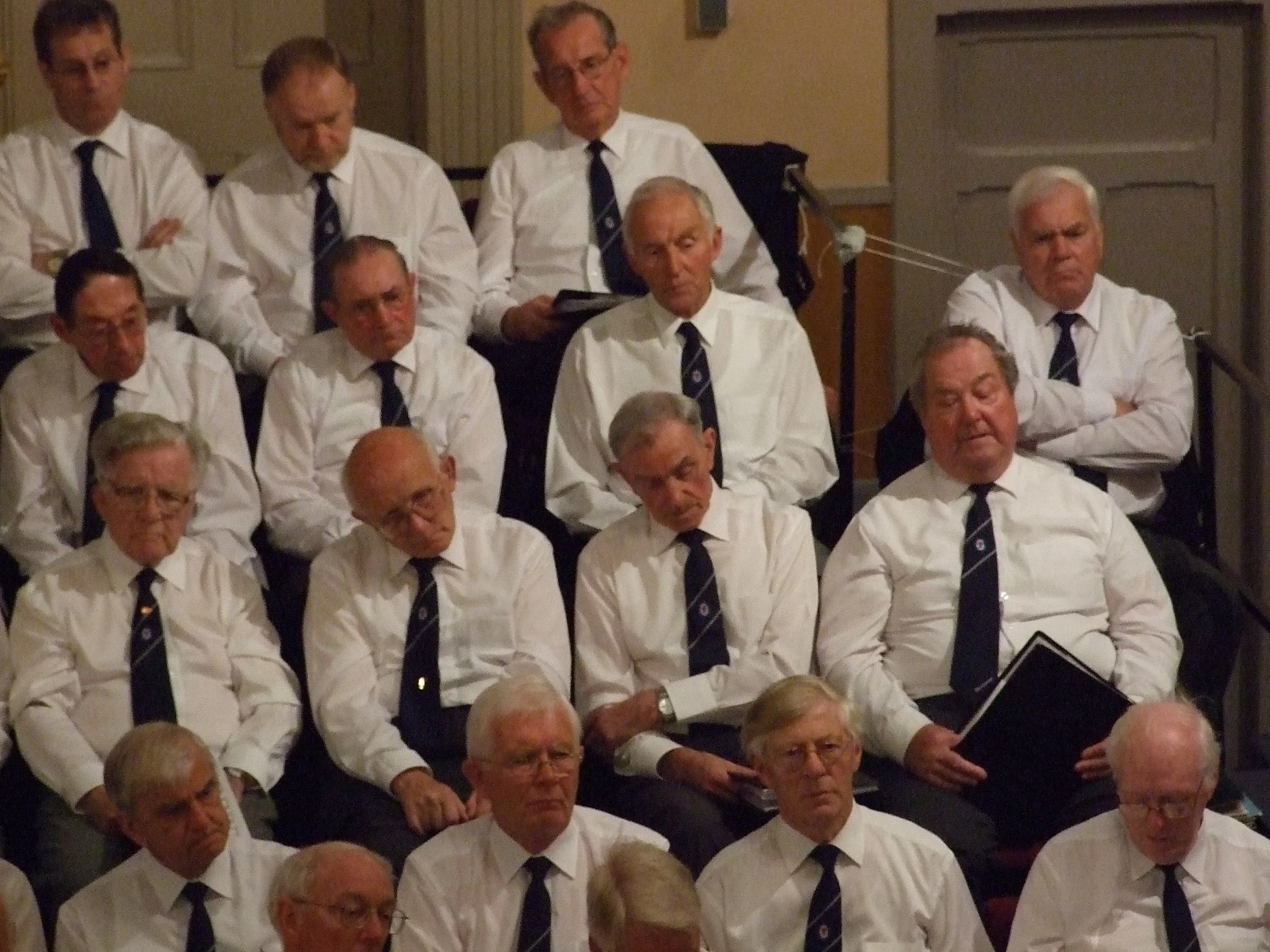 Moray Fest of Gospel Male Voice Praise, Aberdeenshire, September 2007. Photograph by Frances Wilkins. 