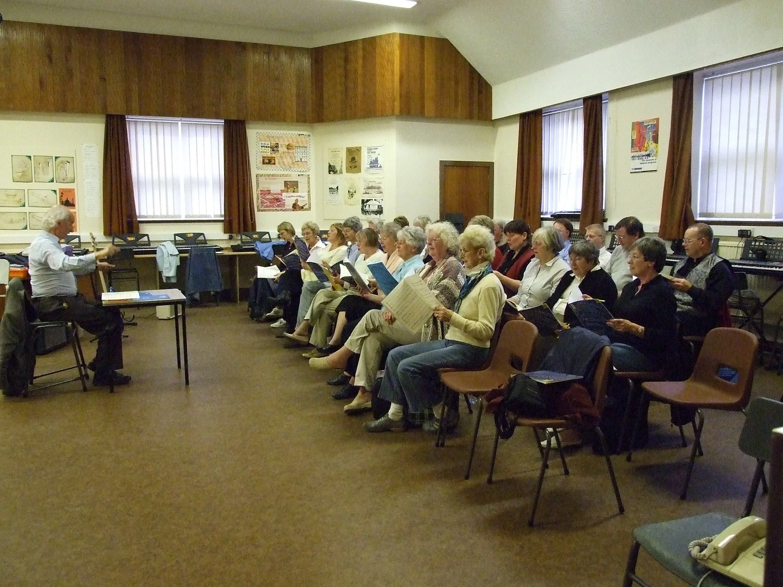 Peterhead Choral Society, Peterhead, Aberdeenshire, May 2007. Photograph by Frances Wilkins. 