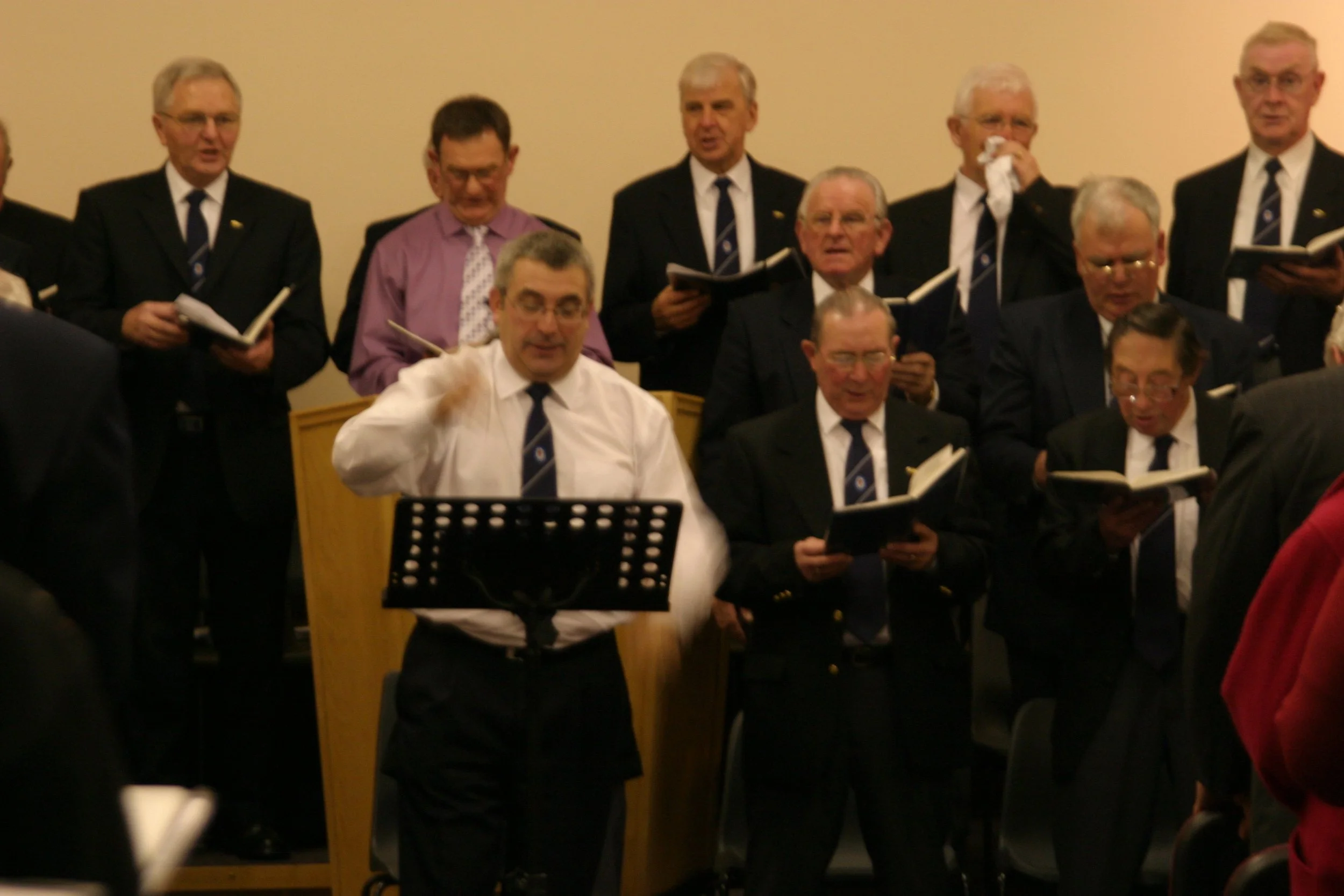 Kedron Choir at the Inverallochy Walk Social, Inverallochy, Aberdeenshire, December 2006. Photograph by Frances Wilkins. 