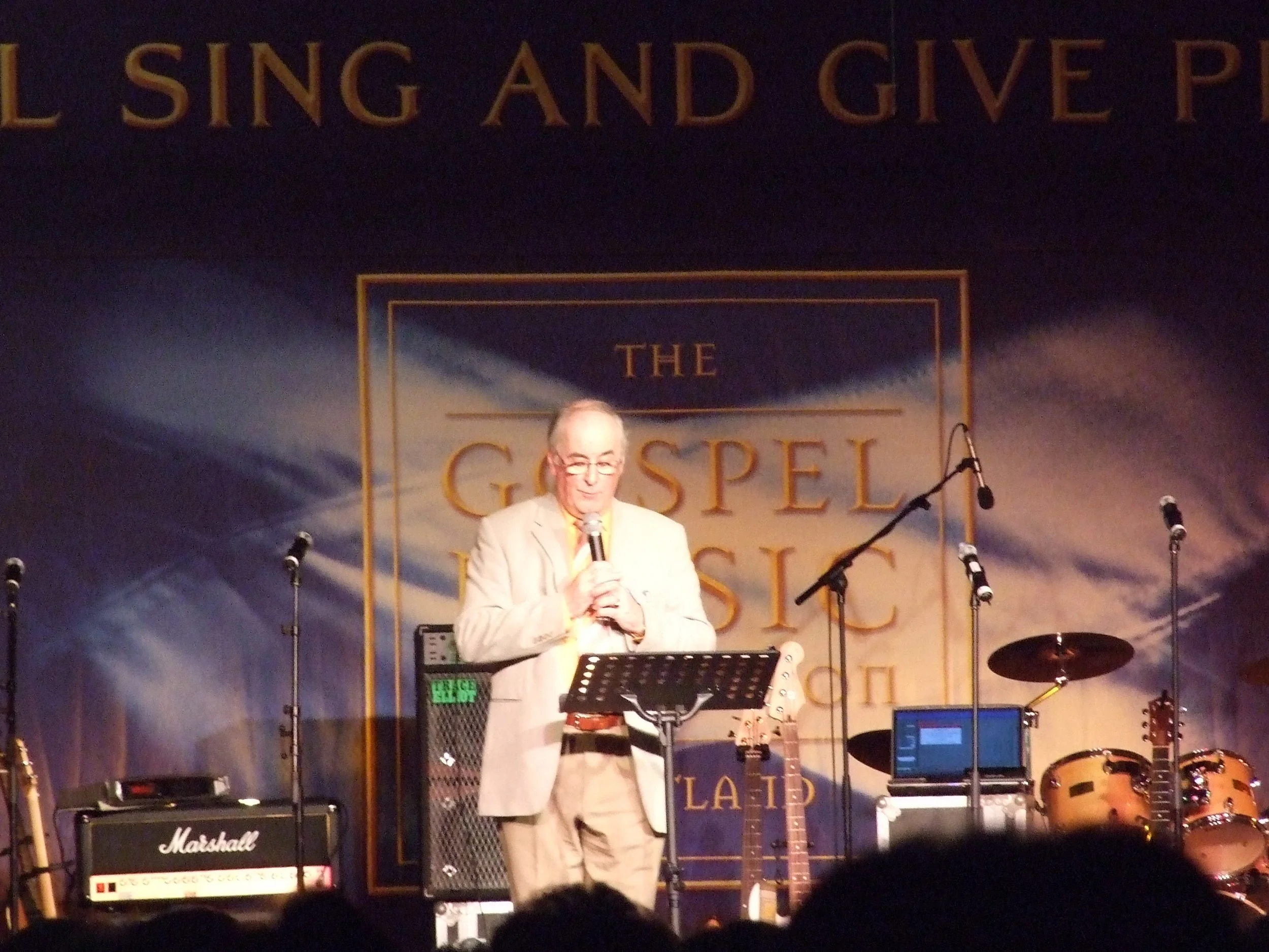 Peter Drysdale at Fraserburgh Gospel Music Convention, Aberdeenshire, 2007. Photograph by Frances Wilkins. 