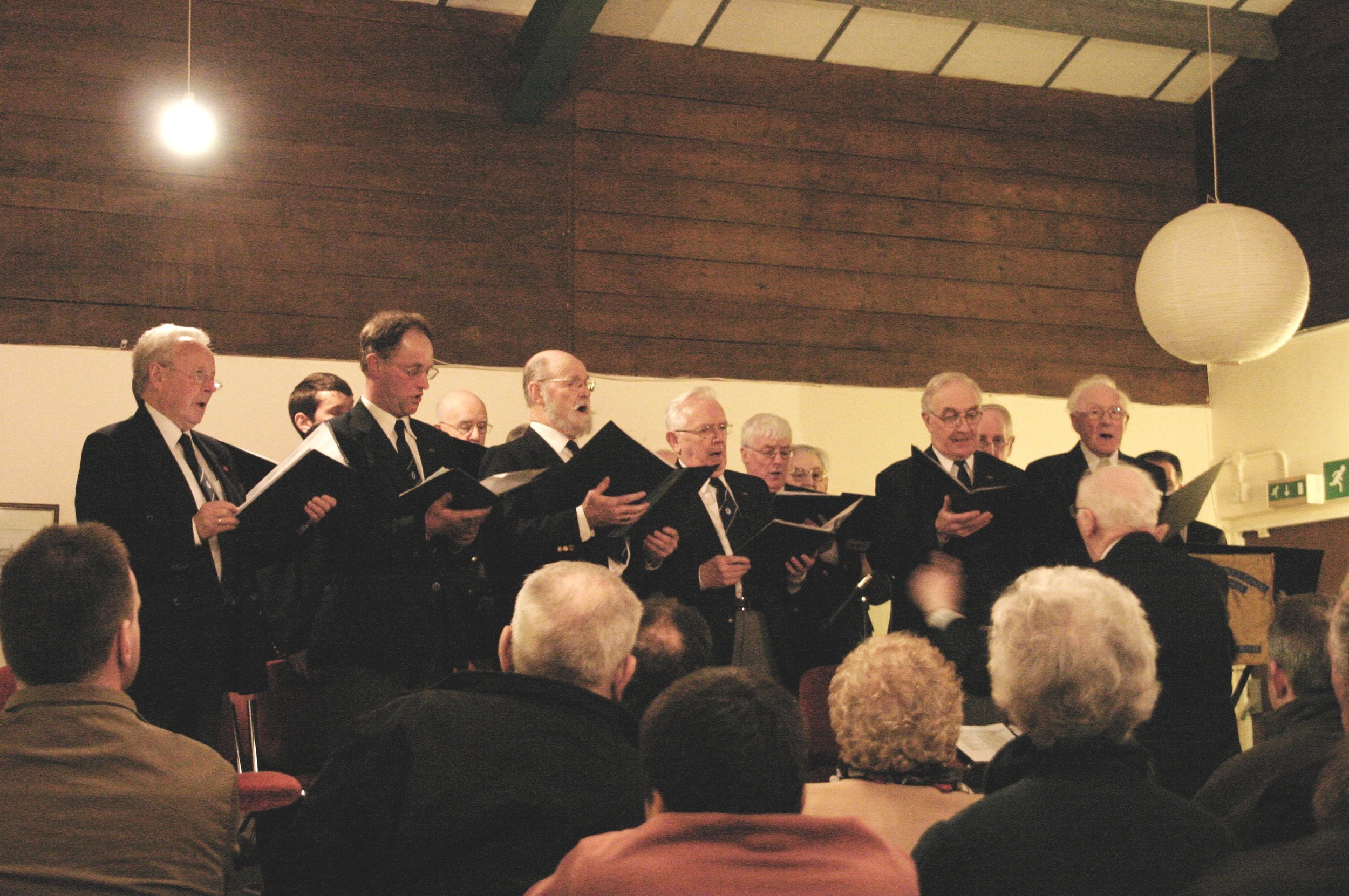 Inverness Gospel Male Voice Choir, Staffin Community Hall, Skye. March 2007. Photo by Frances Wilkins. 