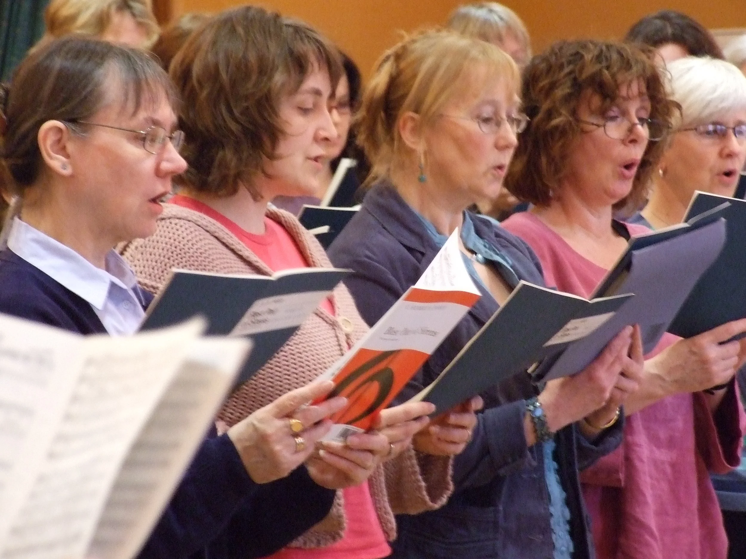 Lerwick Choral Society practice, Islesburgh Community Centre, Lerwick, Shetland, April 2007. Photograph by Frances Wilkins. 