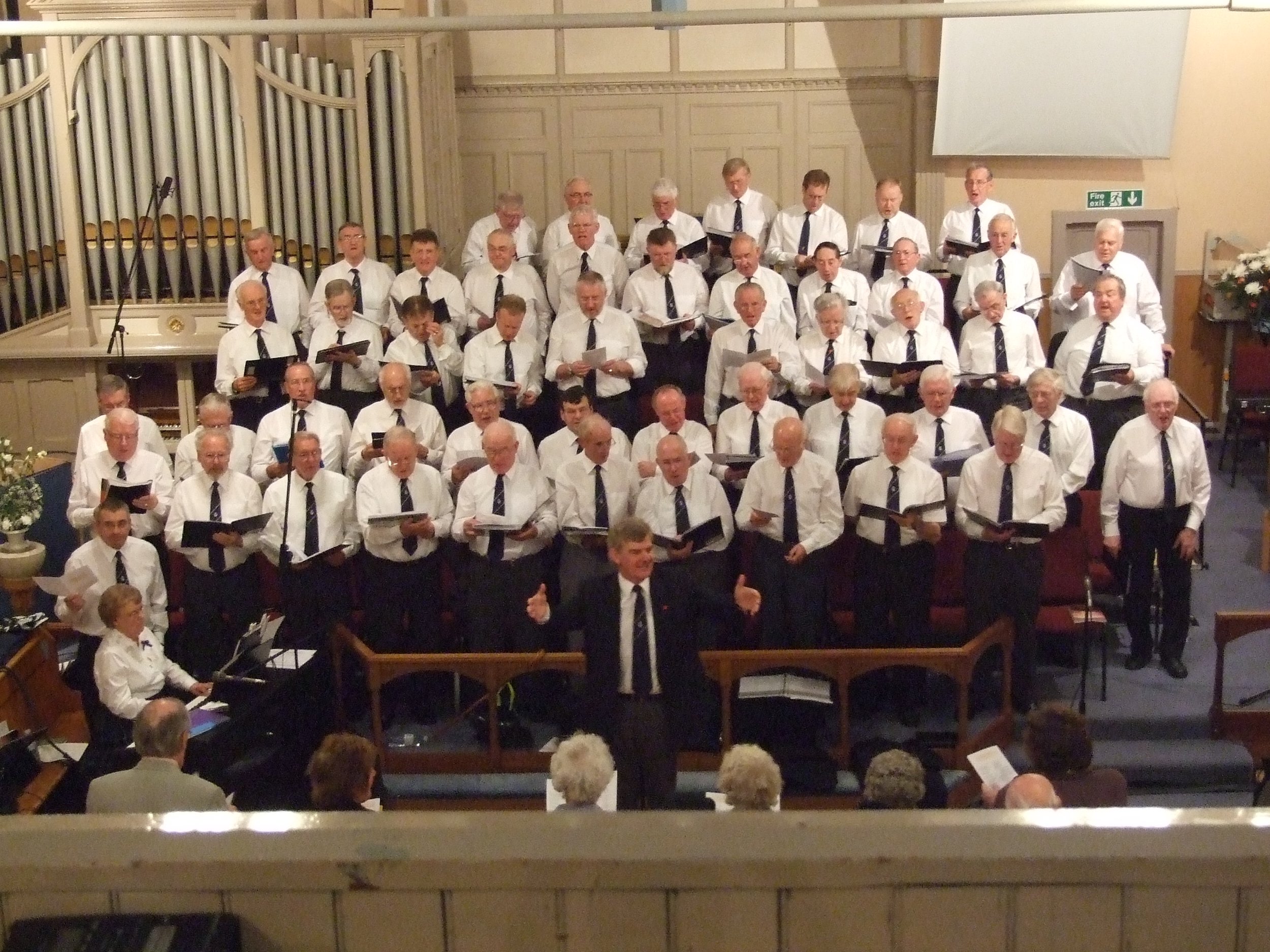 Moray Fest of Gospel Male Voice Praise, Aberdeenshire, September 2007. Photograph by Frances Wilkins. 