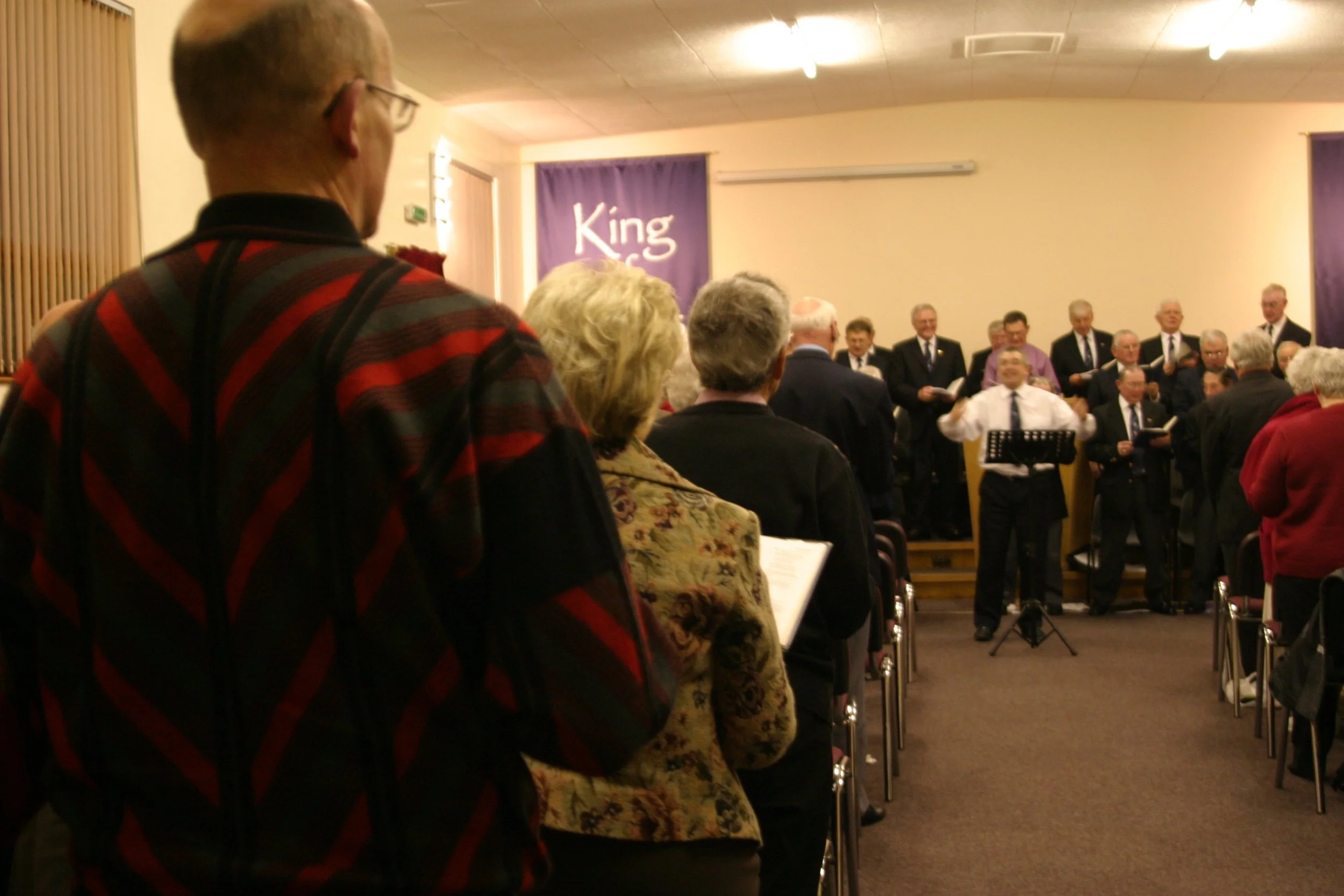 Kedron Choir at the Inverallochy Walk Social, Inverallochy, Aberdeenshire, December 2006. Photograph by Frances Wilkins. 