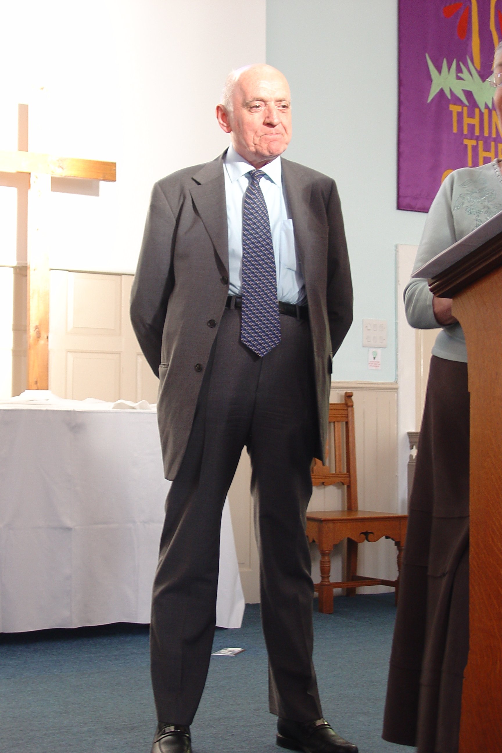 Tom Fobister, organist, Sankey Night, Dyce Parish Church, Aberdeen, April 2006. Photograph by Frances Wilkins. 