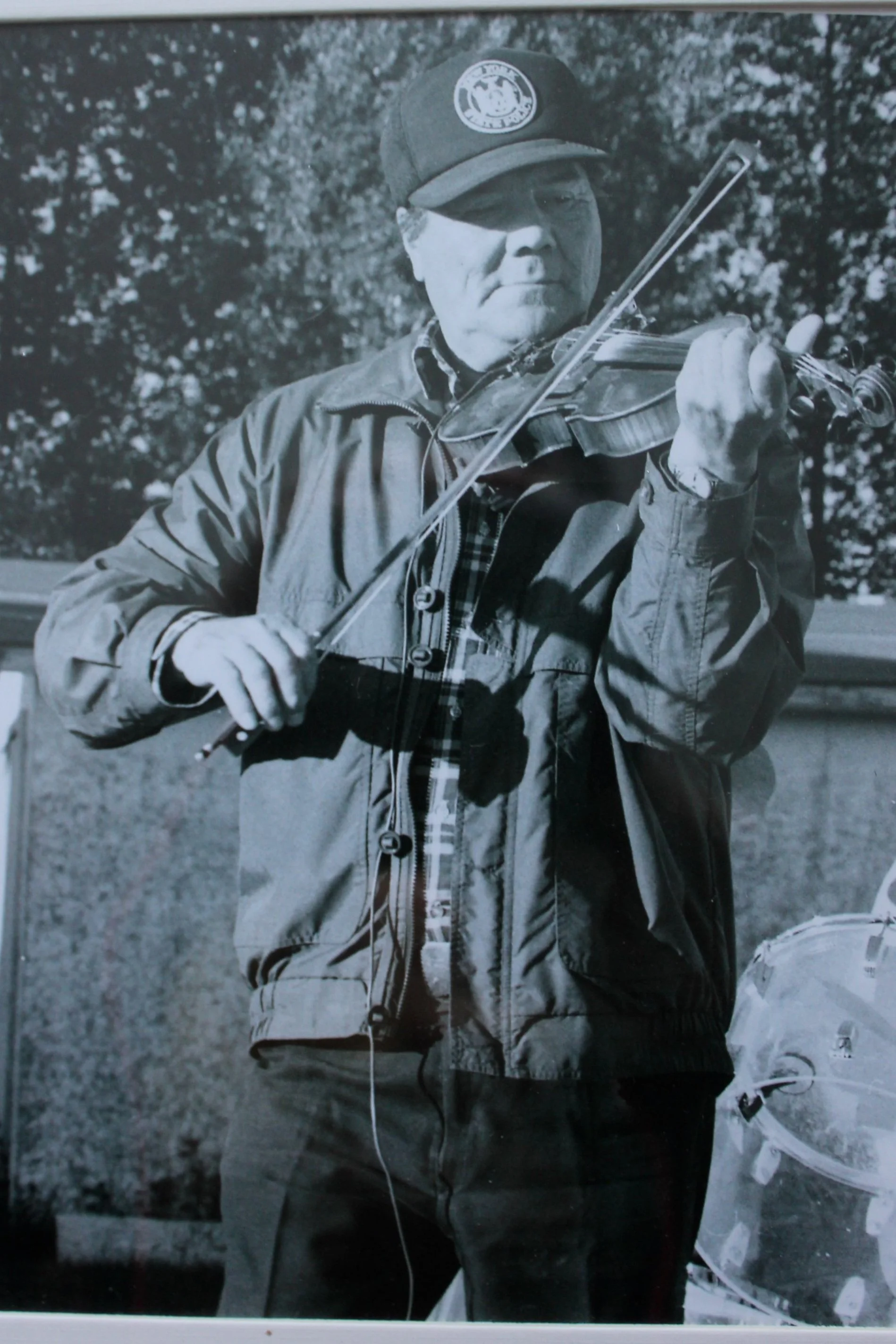 Clarence Louttit, fiddler, Moose Factory. Photographer unknown.