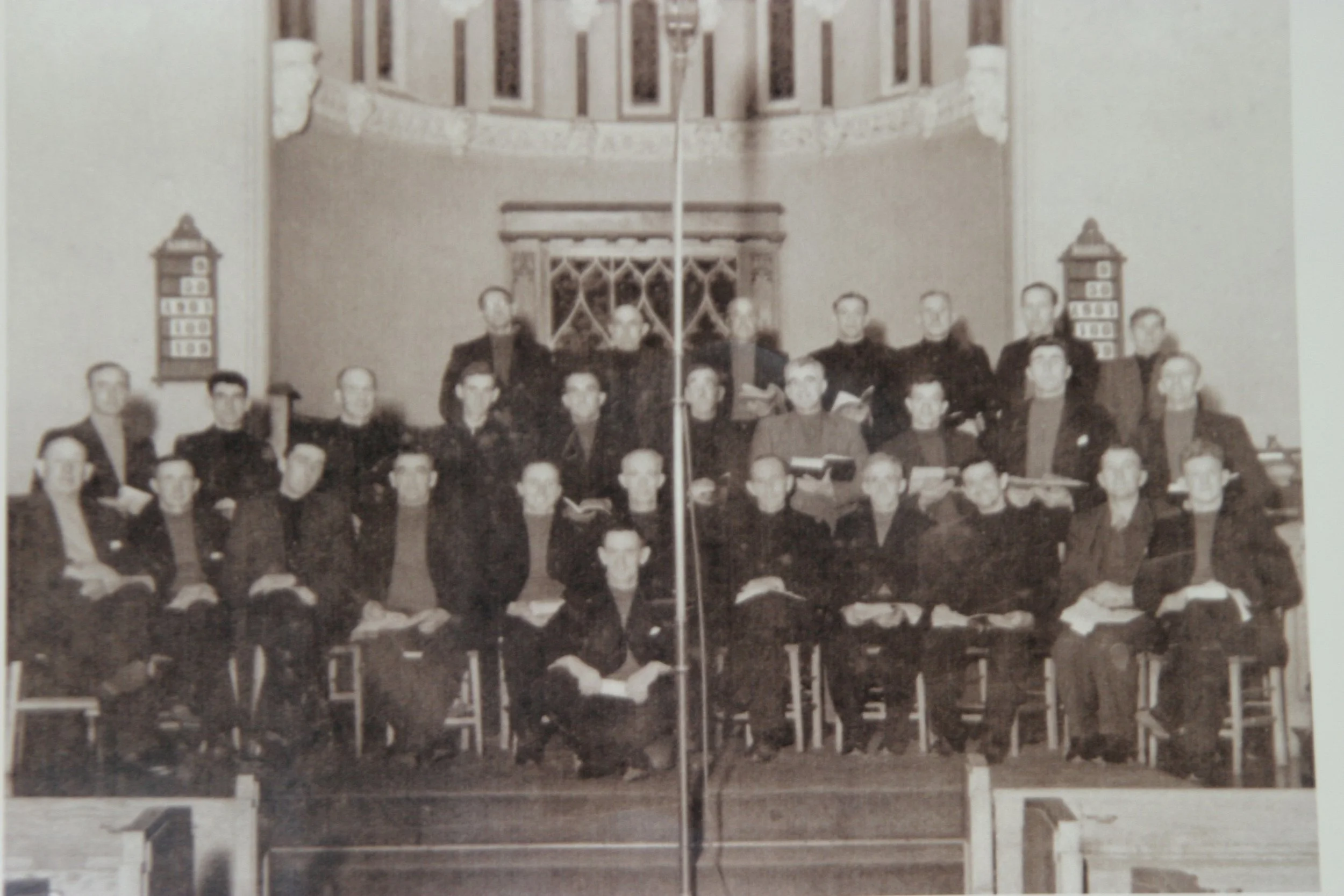 Buckie Fishermens Choir [n.d.], photograph from Buckie Fishing Heritage Centre.
