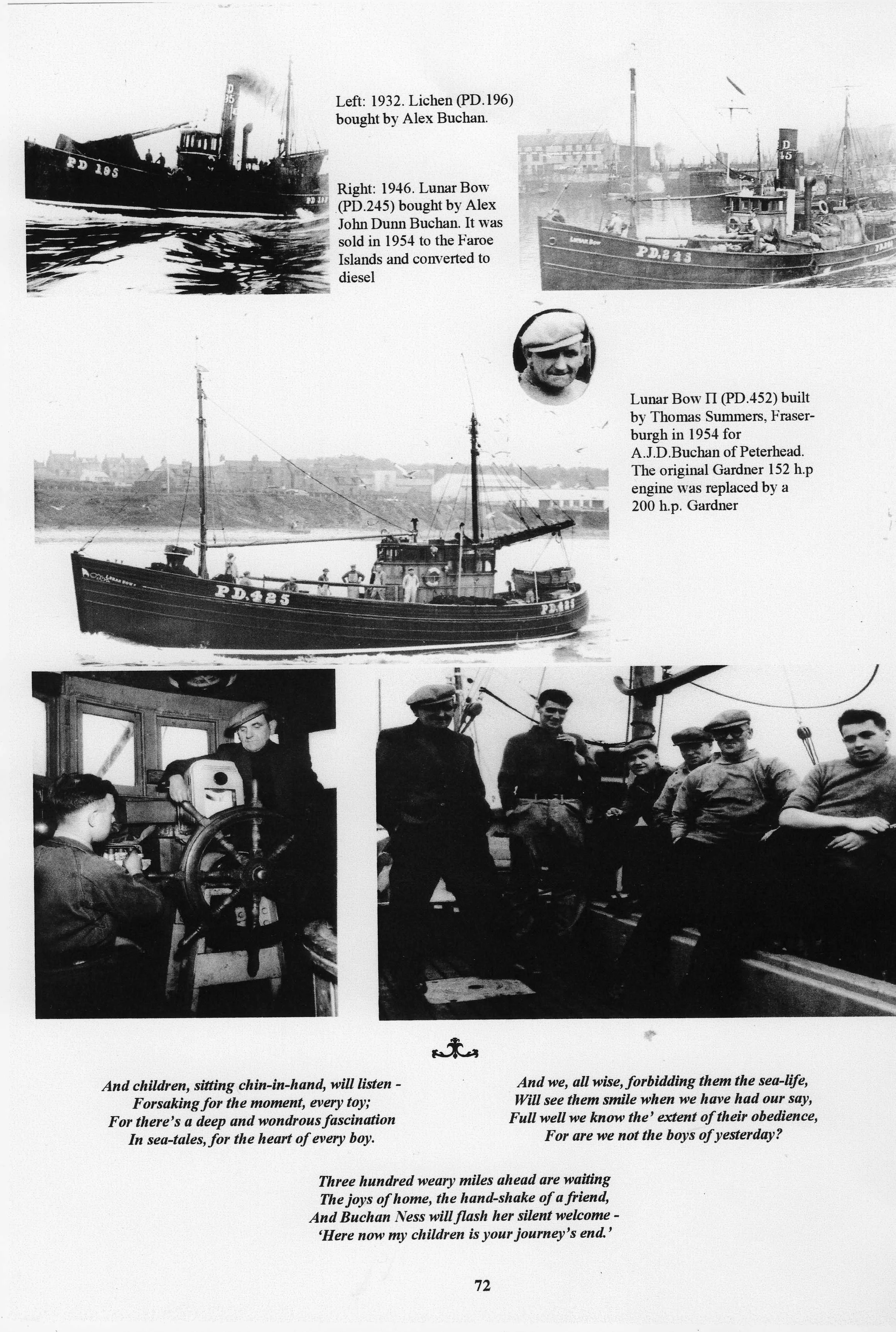 Peterhead fishing vessels. Photographs courtesy of Stephen Ritchie.